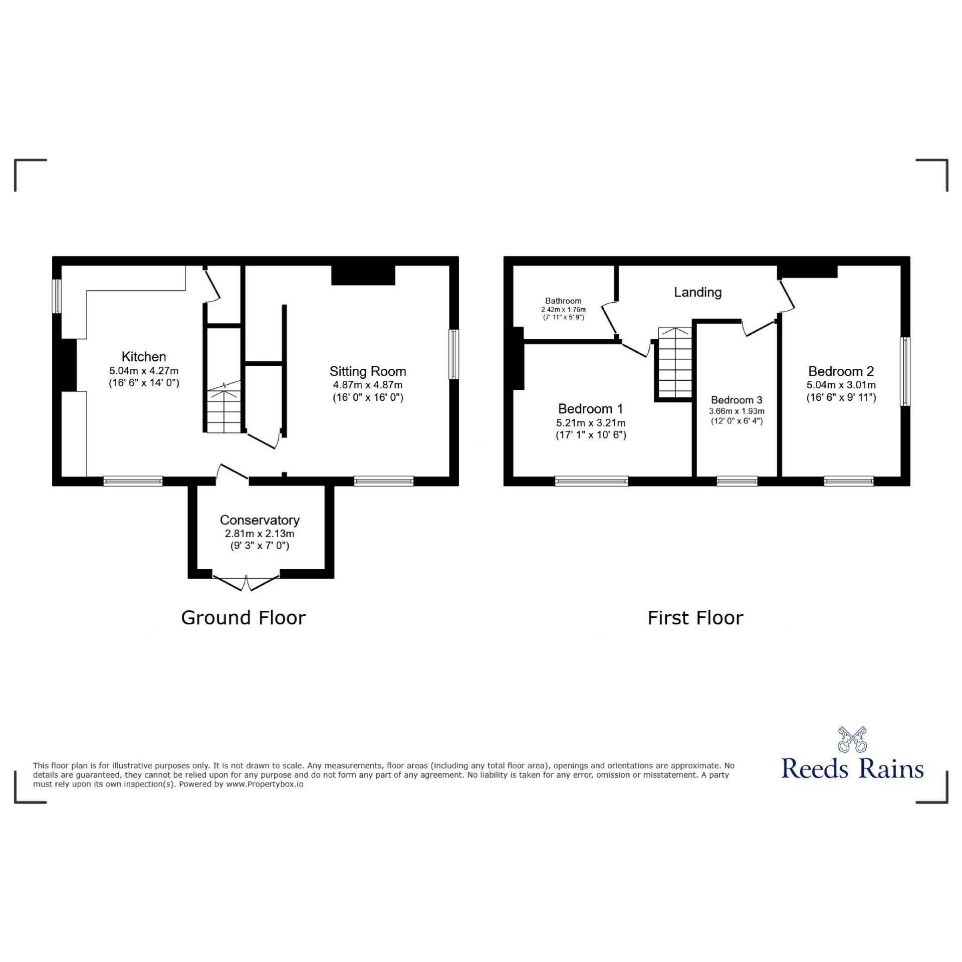 Floorplan of 3 bedroom Detached House for sale, Queen Street, Gomersal, West Yorkshire, BD19