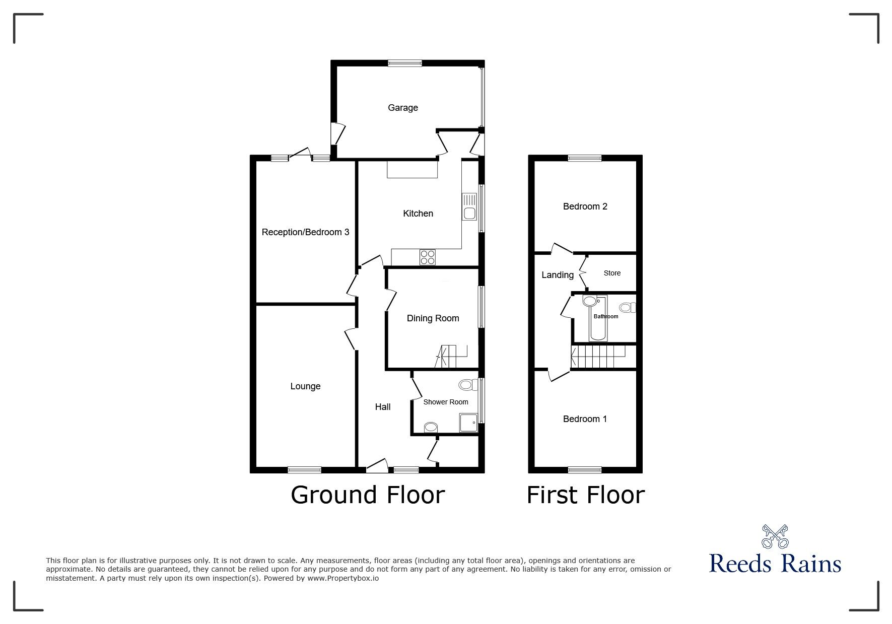 Floorplan of 3 bedroom Detached House for sale, Cornmill Lane, Liversedge, West Yorkshire, WF15