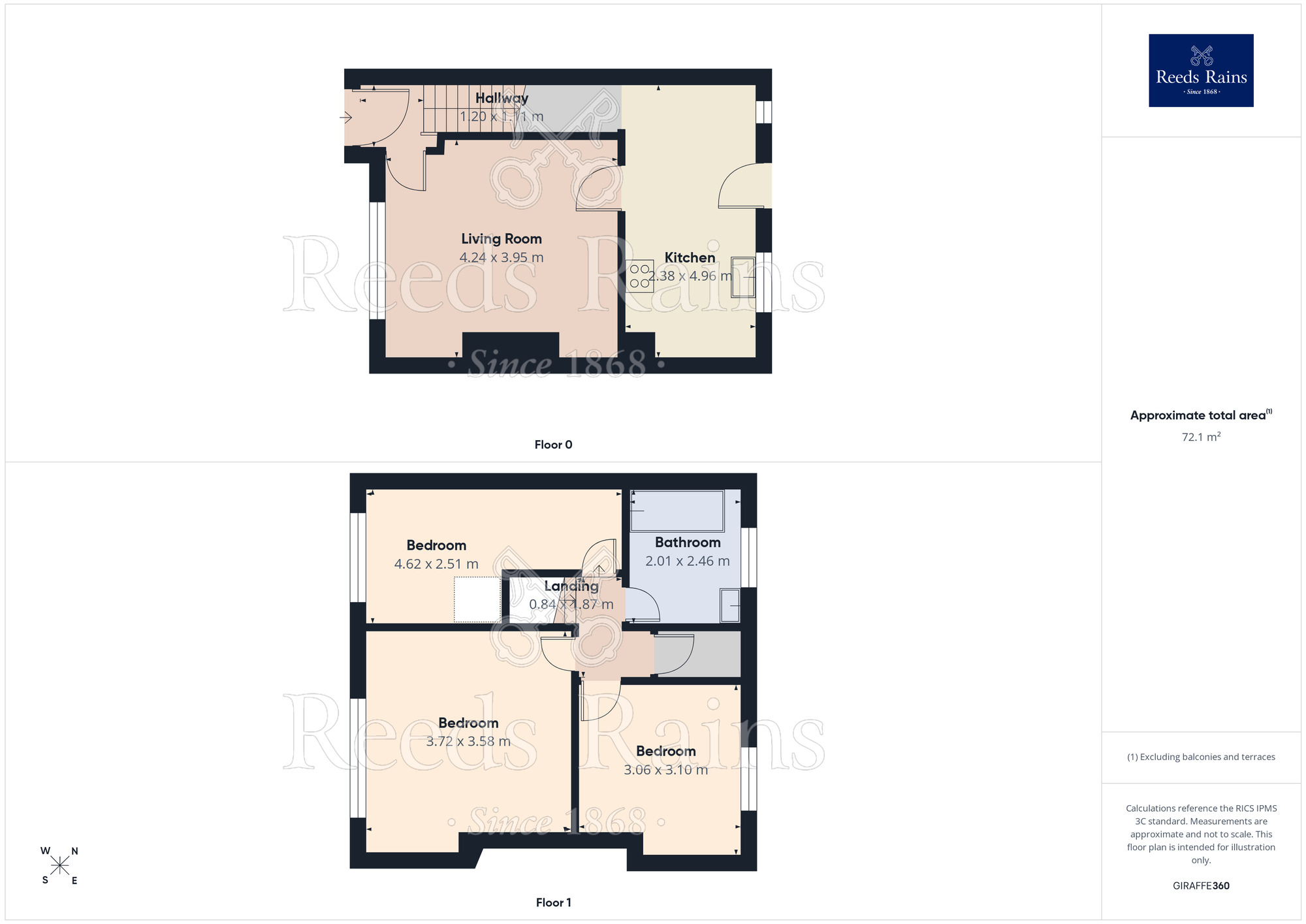Floorplan of 3 bedroom Mid Terrace House for sale, Bradford Road, Liversedge, West Yorkshire, WF15