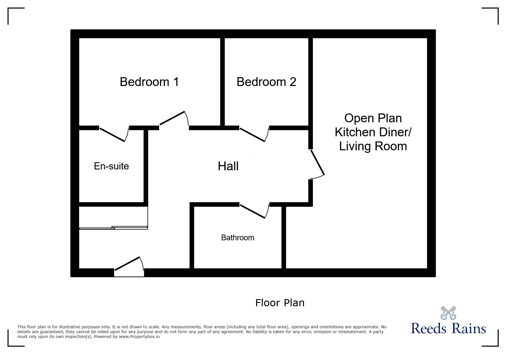 Floorplan of 2 bedroom  Flat to rent, Wellfield Mews, Staincliffe, West Yorkshire, WF13