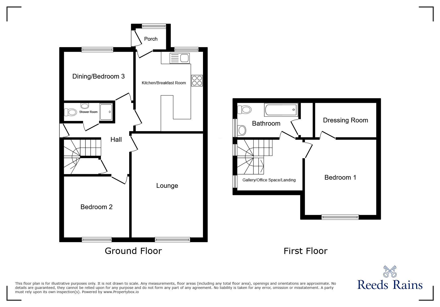 Floorplan of 3 bedroom Semi Detached House for sale, Norman Road, Mirfield, West Yorkshire, WF14