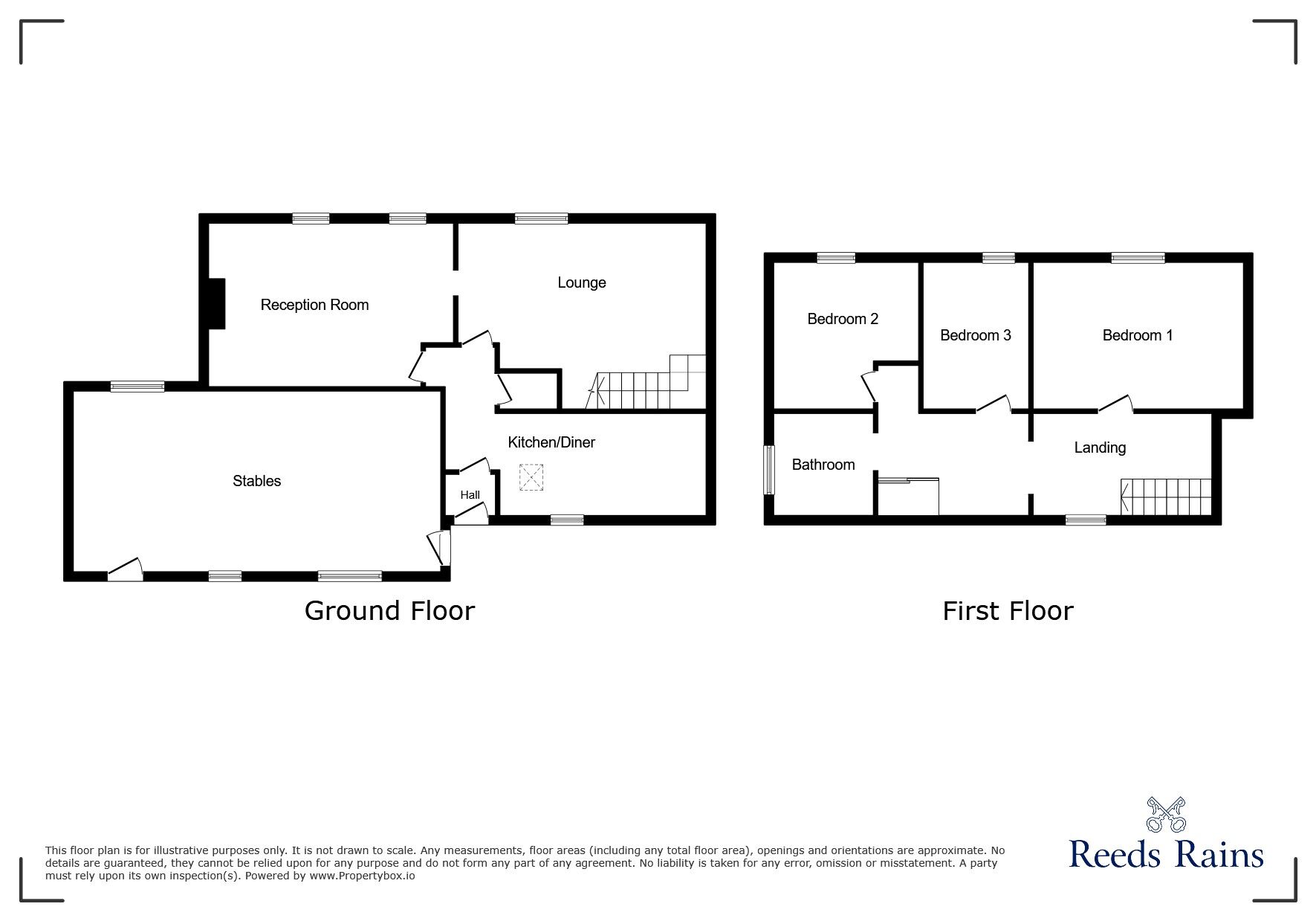 Floorplan of 3 bedroom House for sale, Netherlands Avenue, Low Moor, West Yorkshire, BD12
