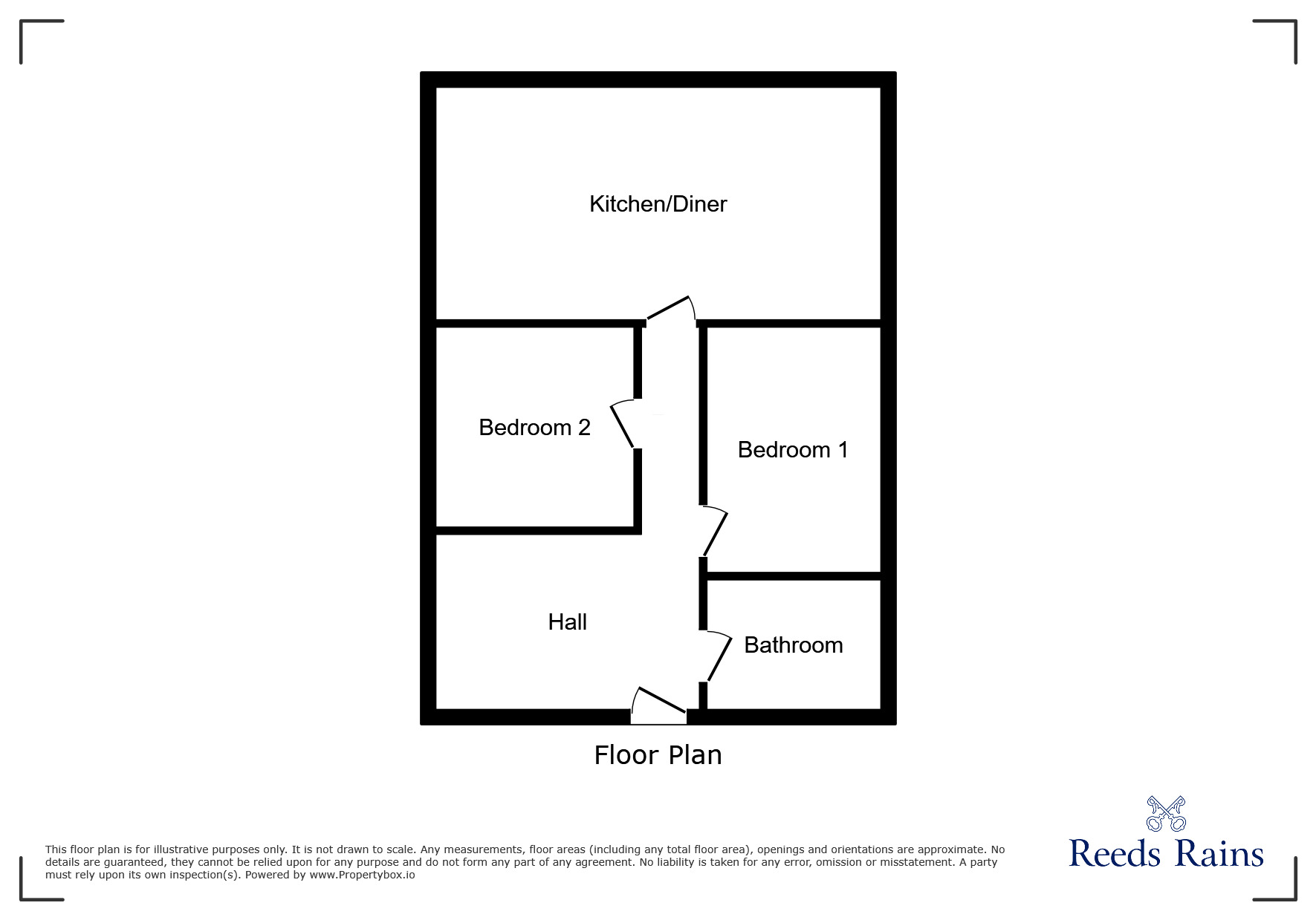 Floorplan of 2 bedroom Flat to rent, Balme Road, Cleckheaton, West Yorkshire, BD19