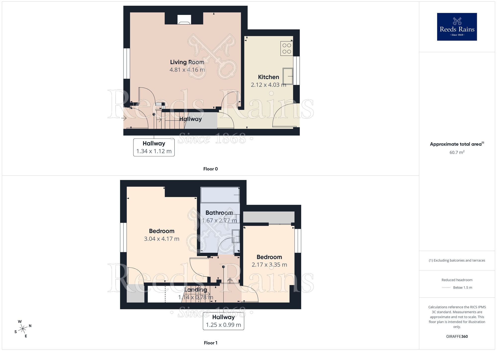 Floorplan of 2 bedroom Mid Terrace House to rent, West Croft, Wyke, West Yorkshire, BD12