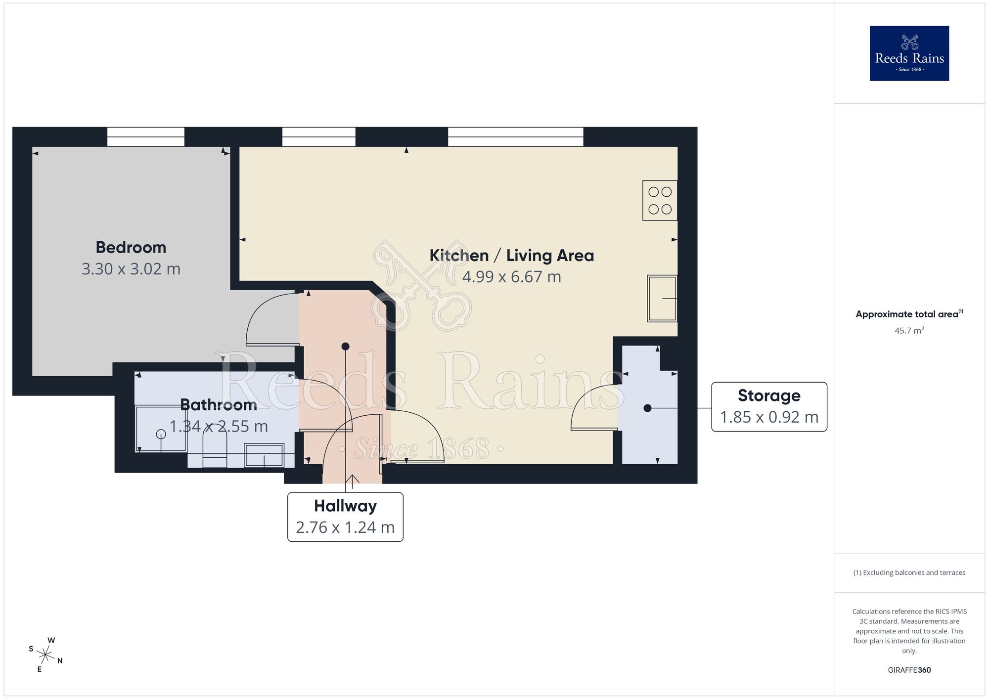Floorplan of 1 bedroom Flat to rent, Bingley Road, Bradford, West Yorkshire, BD9