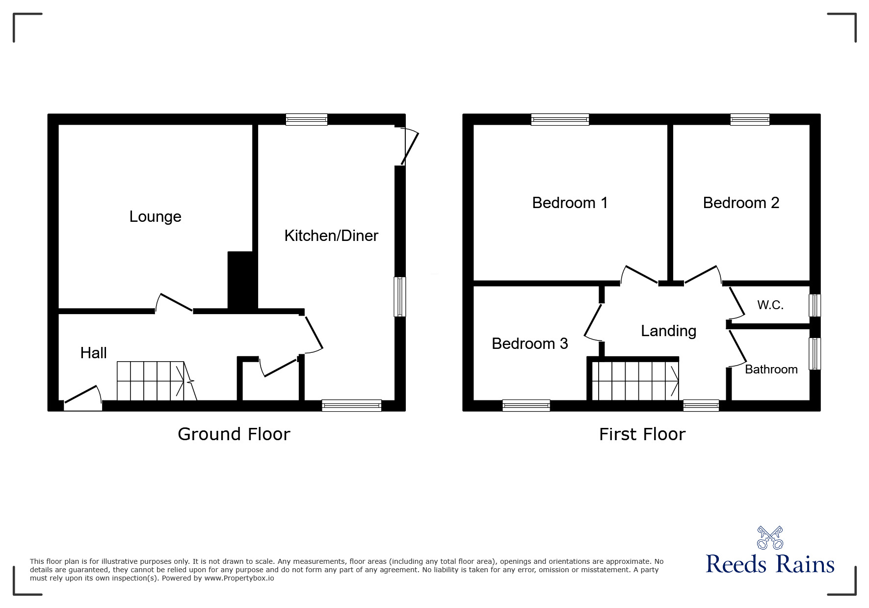 Floorplan of 3 bedroom Semi Detached House for sale, Lymington Drive, Bradford, West Yorkshire, BD4