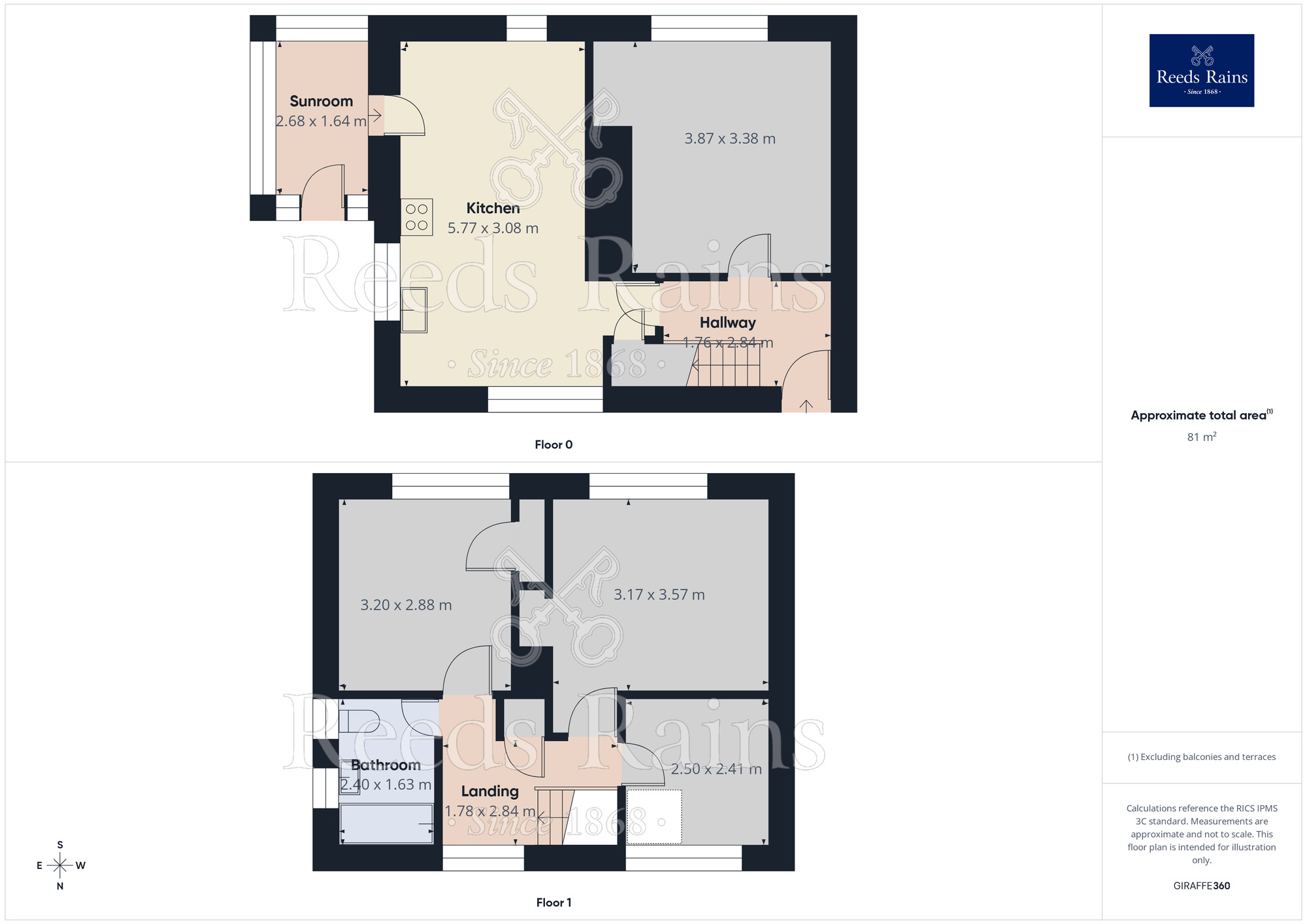 Floorplan of 3 bedroom Semi Detached House to rent, Andover Green, Bradford, West Yorkshire, BD4
