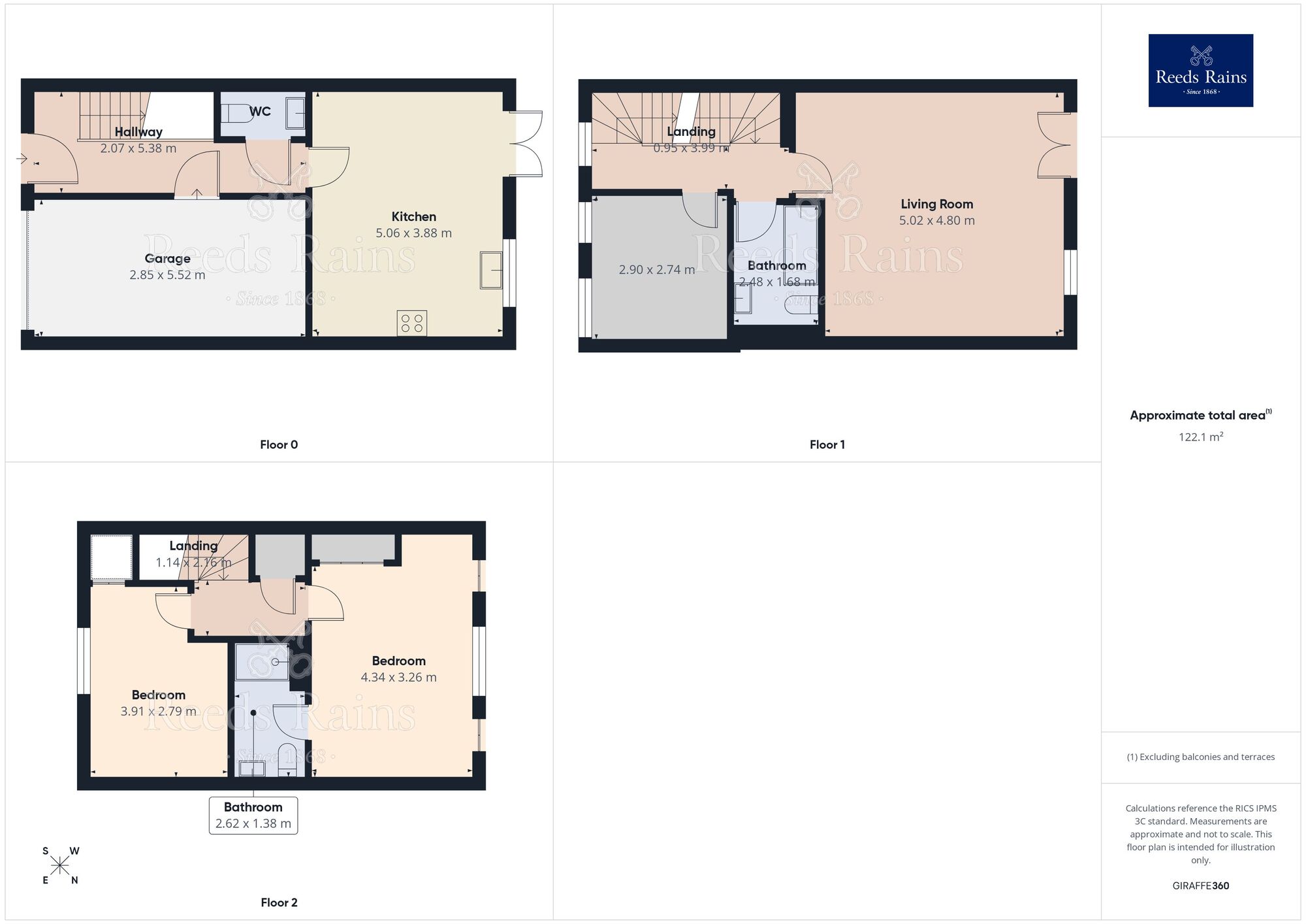 Floorplan of 3 bedroom End Terrace House for sale, Laithe Hall Avenue, Cleckheaton, West Yorkshire, BD19
