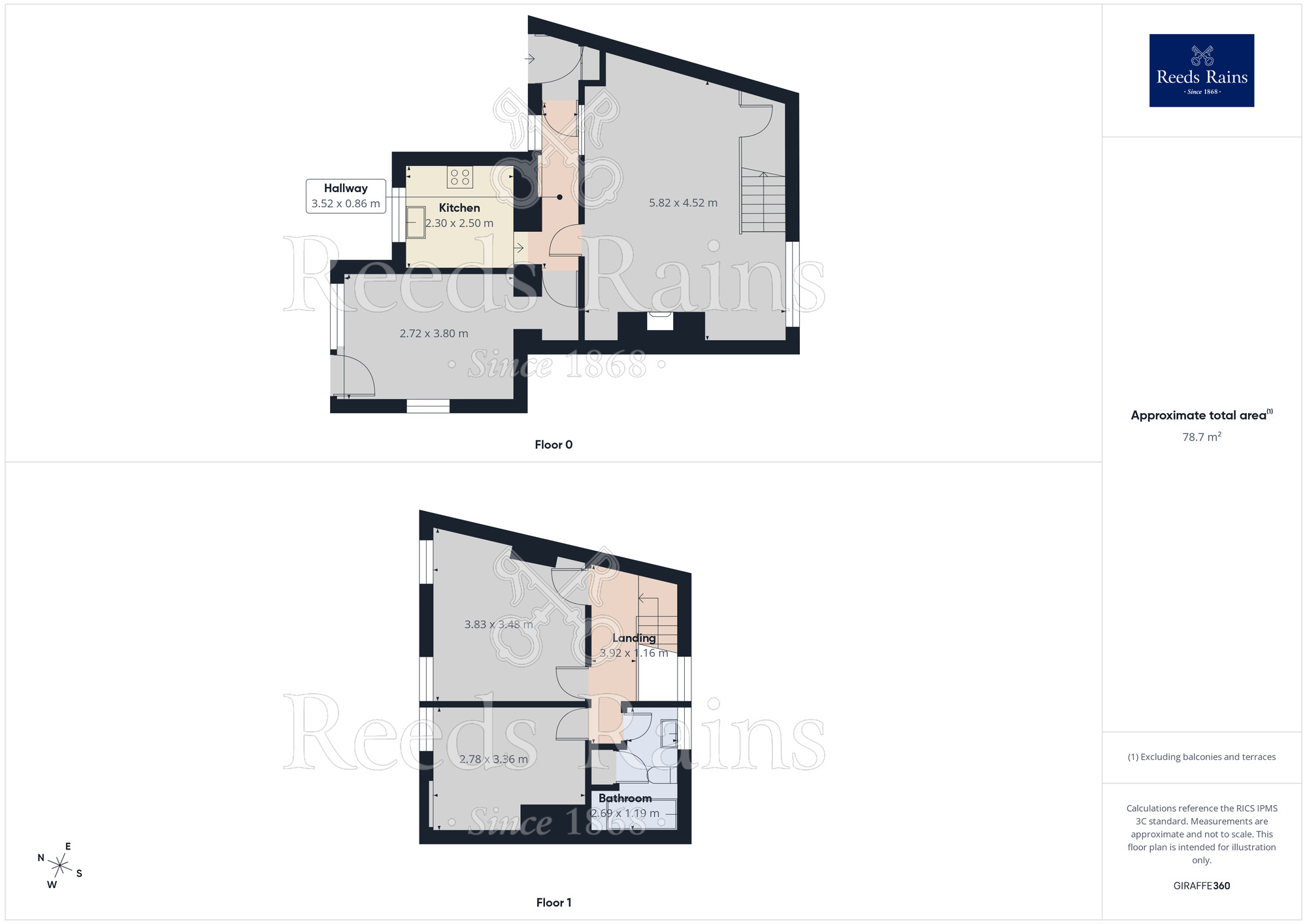 Floorplan of 2 bedroom Mid Terrace House to rent, Reevy Road, Bradford, West Yorkshire, BD6