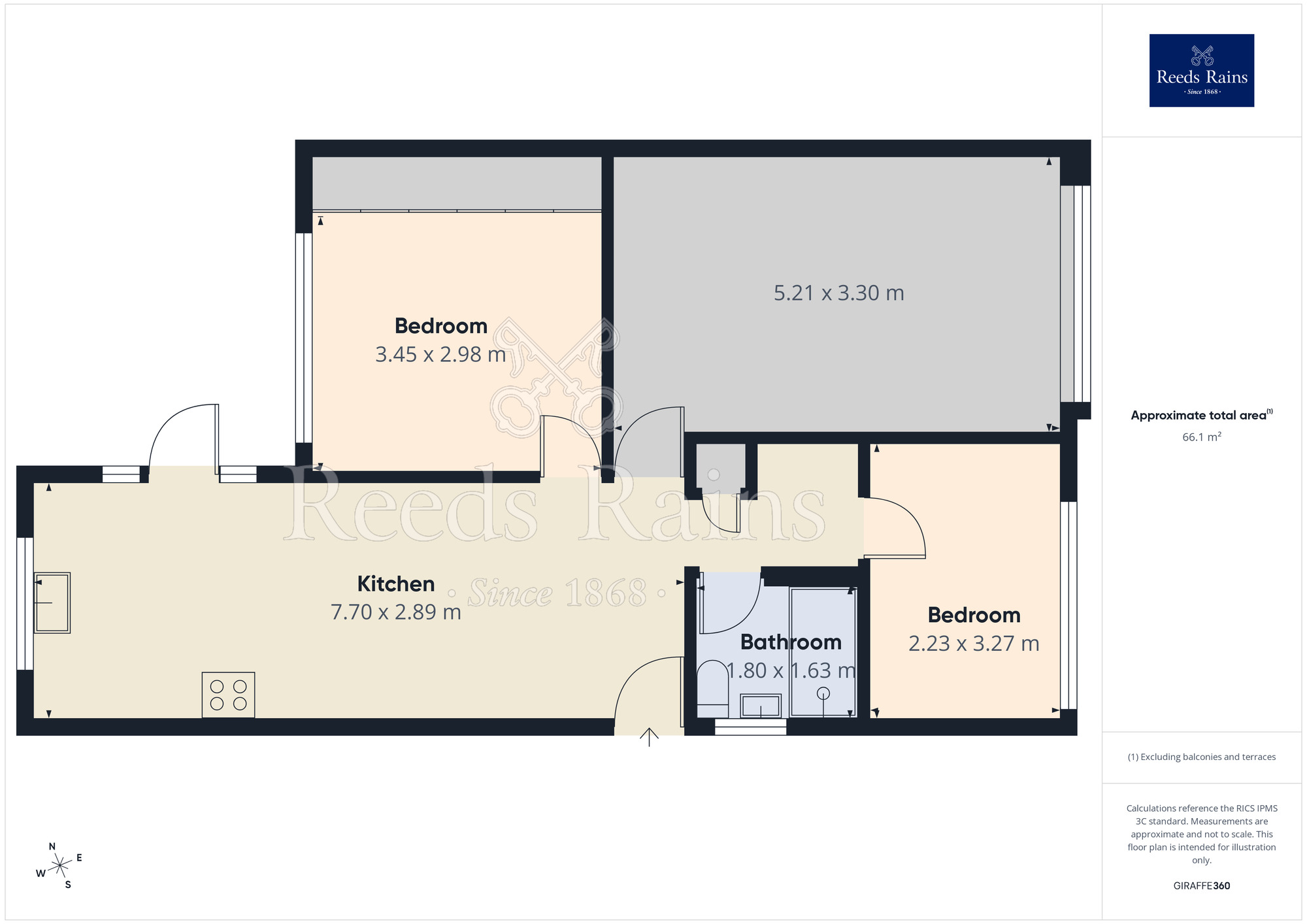 Floorplan of 2 bedroom Semi Detached Bungalow for sale, Hollinbank Lane, Heckmondwike, West Yorkshire, WF16