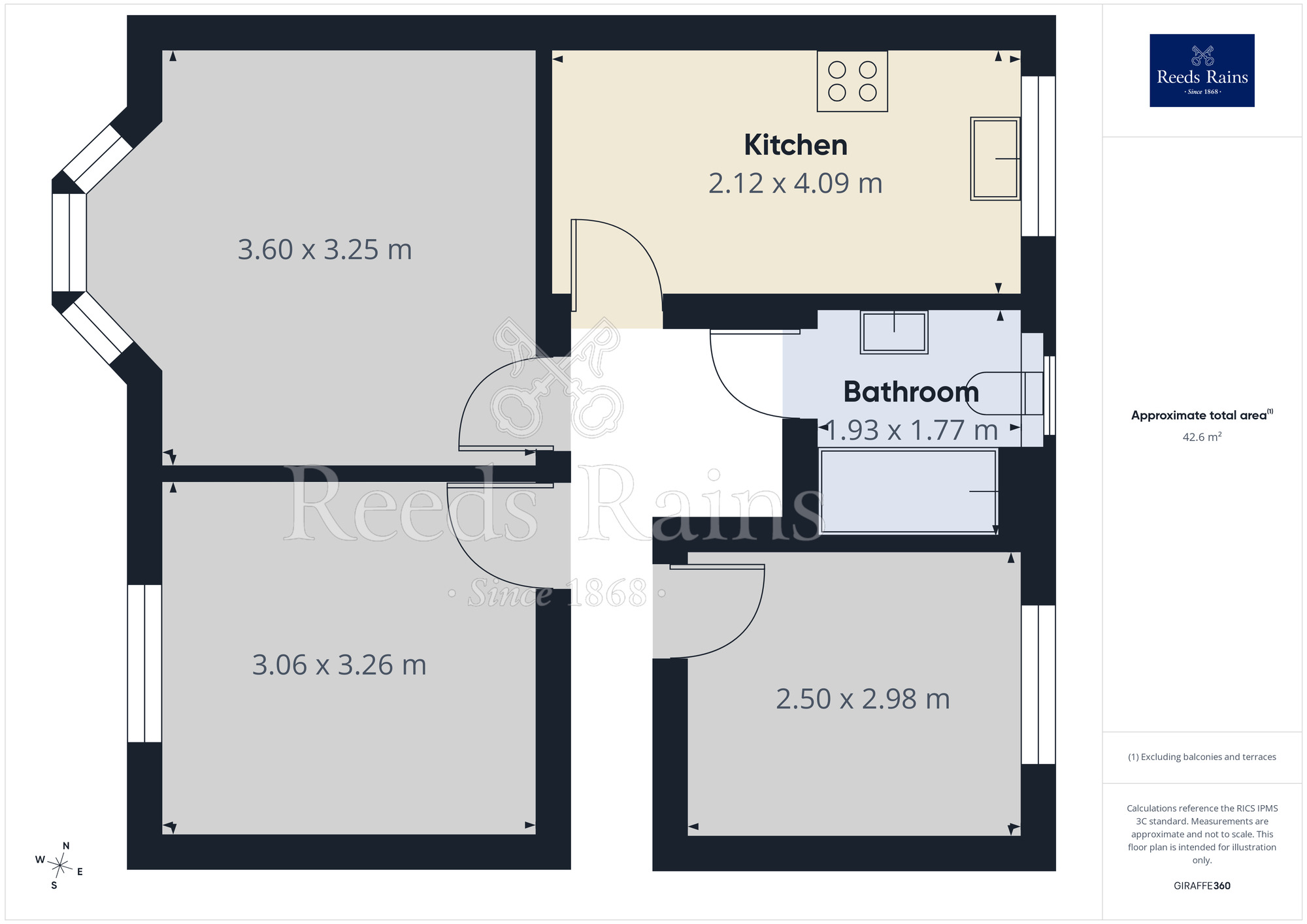 Floorplan of 2 bedroom Flat to rent, Laithe Hall Avenue, Cleckheaton, West Yorkshire, BD19