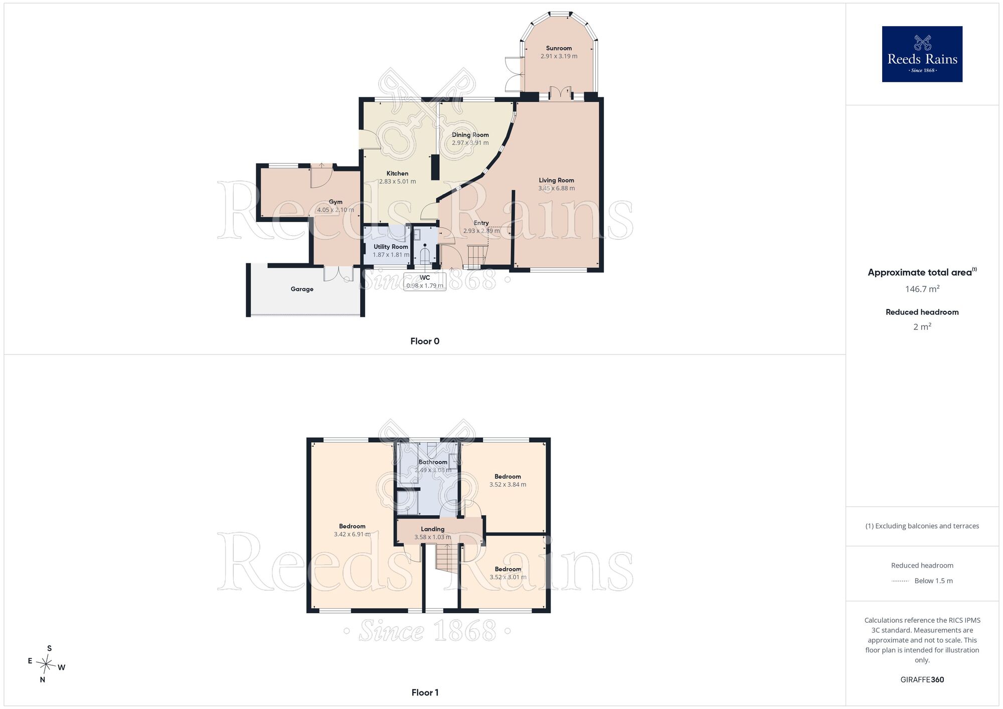 Floorplan of 3 bedroom Detached House for sale, Wyke Lane, Oakenshaw, West Yorkshire, BD12