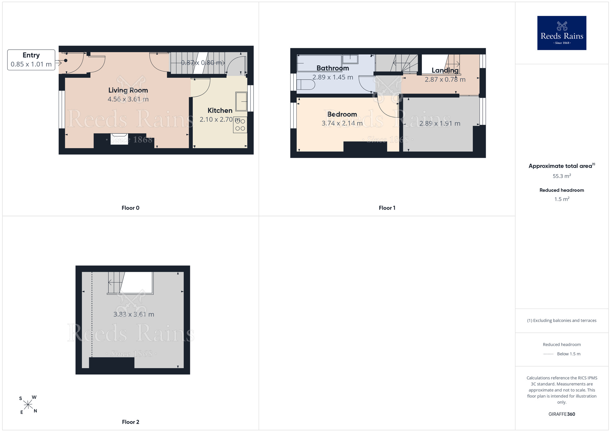 Floorplan of 3 bedroom End Terrace House for sale, Coventry Street, Bradford, West Yorkshire, BD4