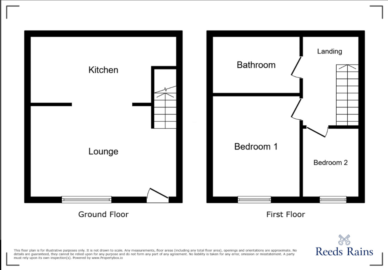 Floorplan of 2 bedroom Mid Terrace House for sale, Bradford Road, Batley, West Yorkshire, WF17