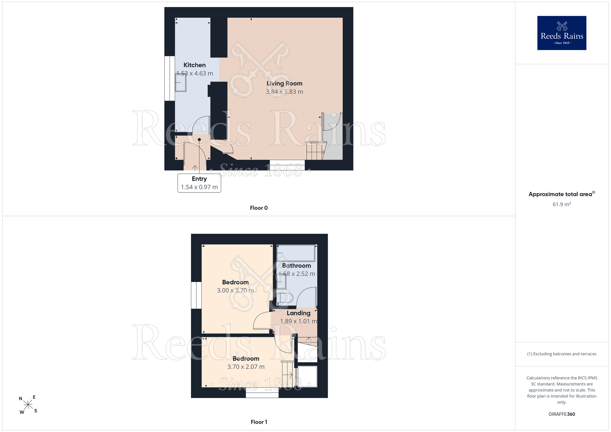 Floorplan of 2 bedroom End Terrace House for sale, Copley Street, Batley, West Yorkshire, WF17