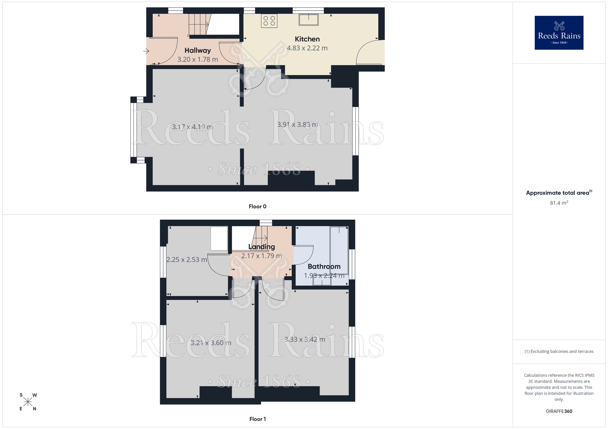 Floorplan of 3 bedroom Semi Detached House for sale, Shirley Terrace, Gomersal, West Yorkshire, BD19