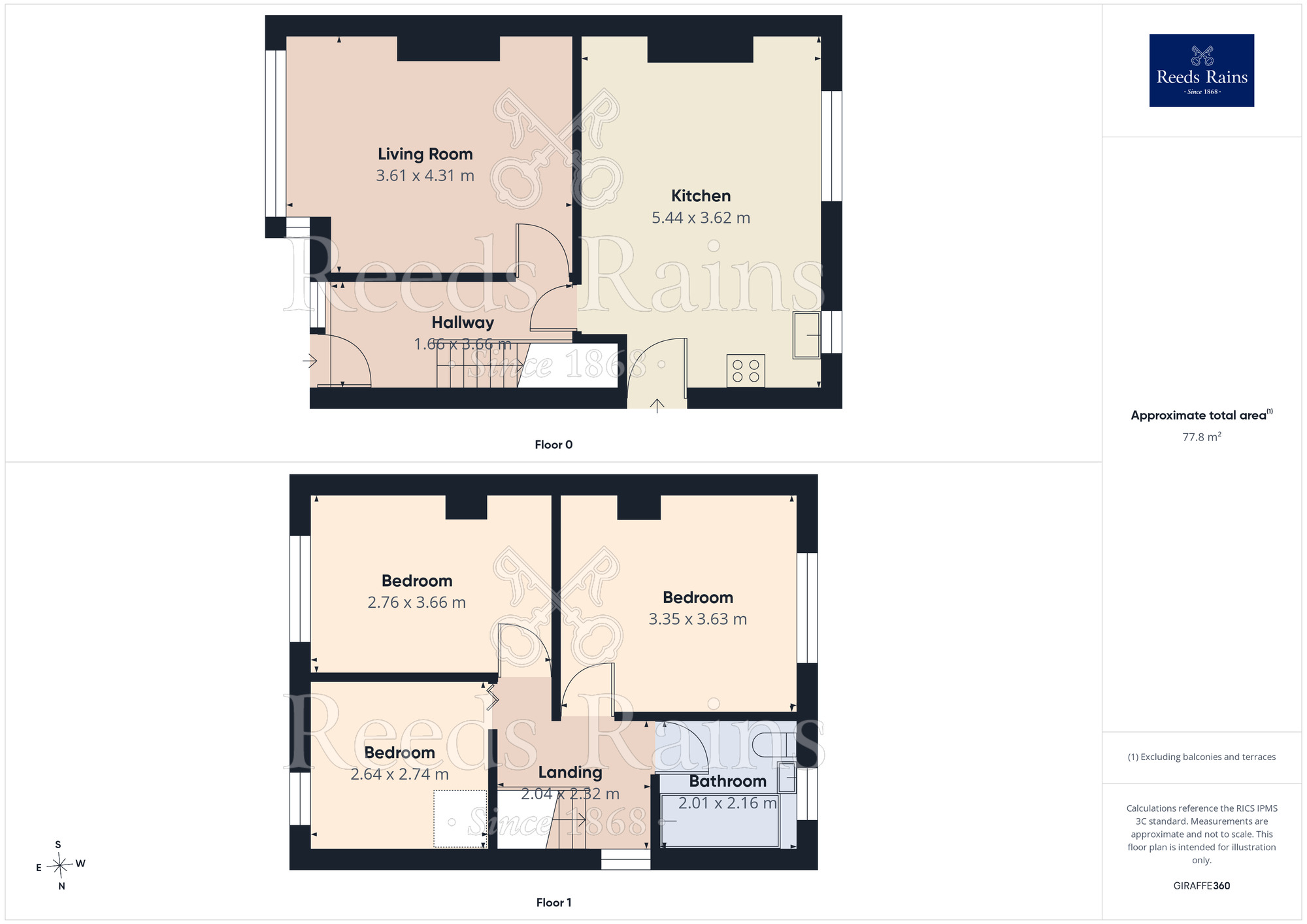 Floorplan of 3 bedroom Semi Detached House for sale, Greenton Avenue, Scholes, West Yorkshire, BD19