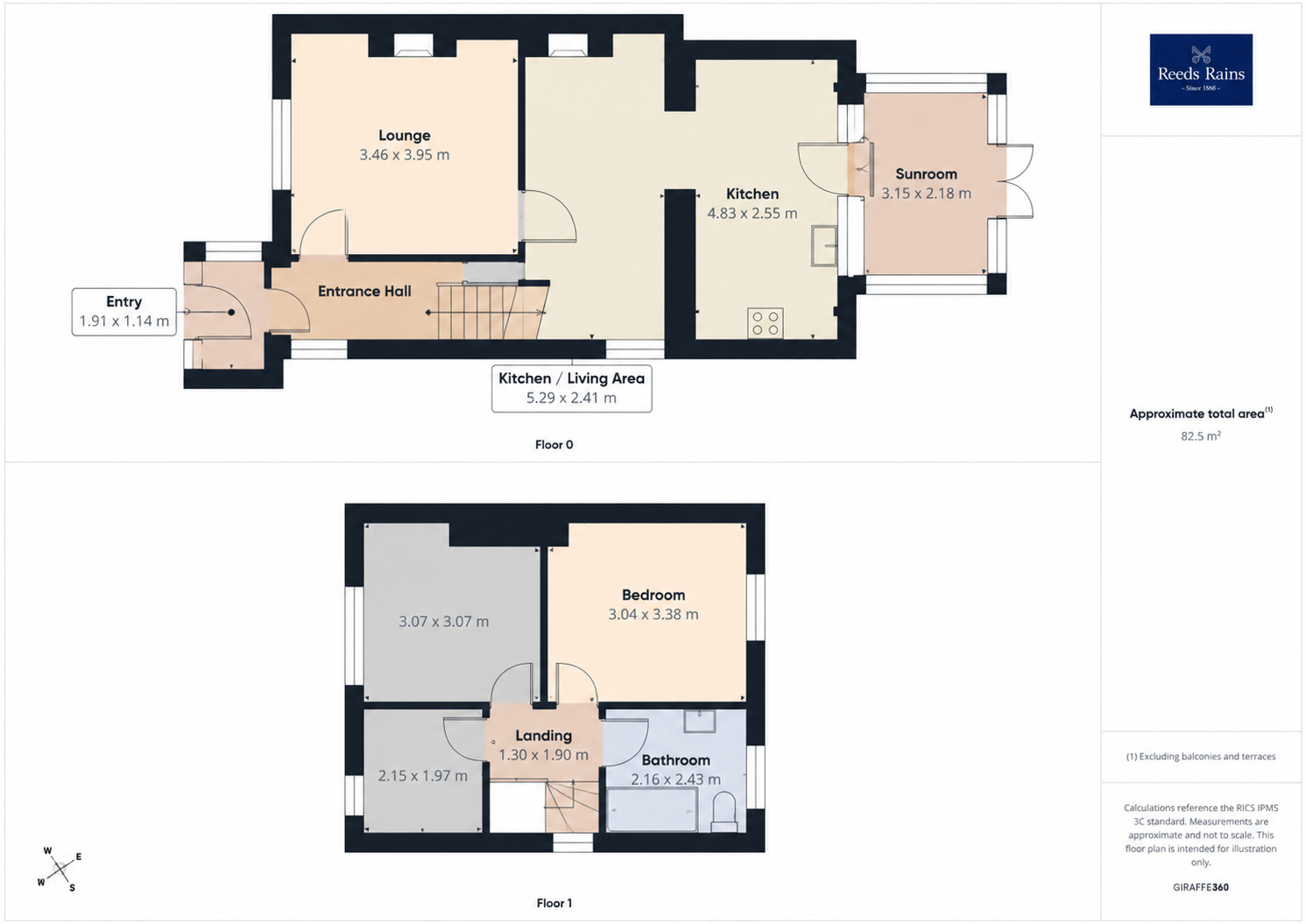 Floorplan of 3 bedroom Semi Detached House for sale, Toftshaw Lane, Bradford, West Yorkshire, BD4