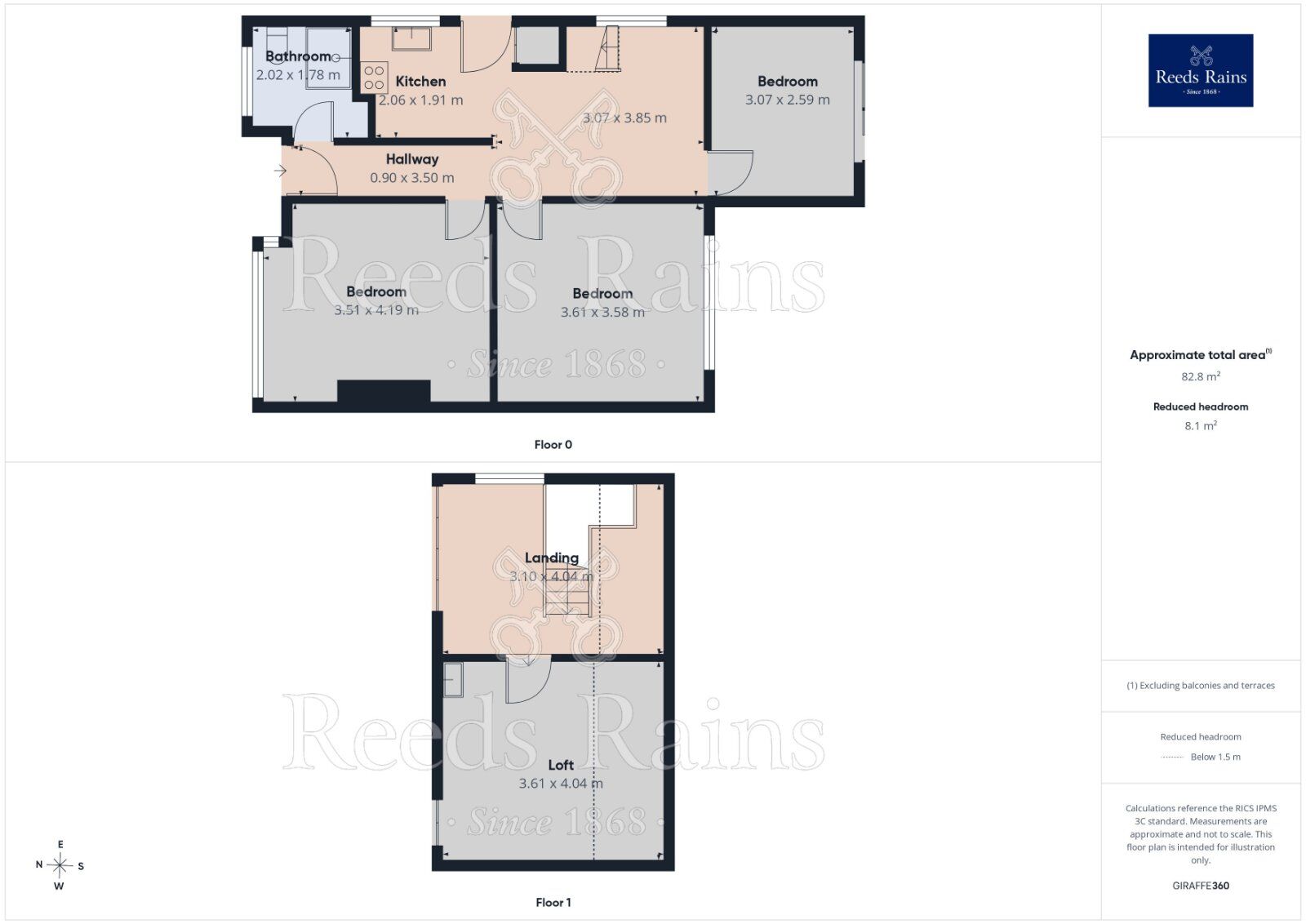 Floorplan of 2 bedroom Semi Detached Bungalow for sale, Mazebrook Crescent, Gomersal, West Yorkshire, BD19