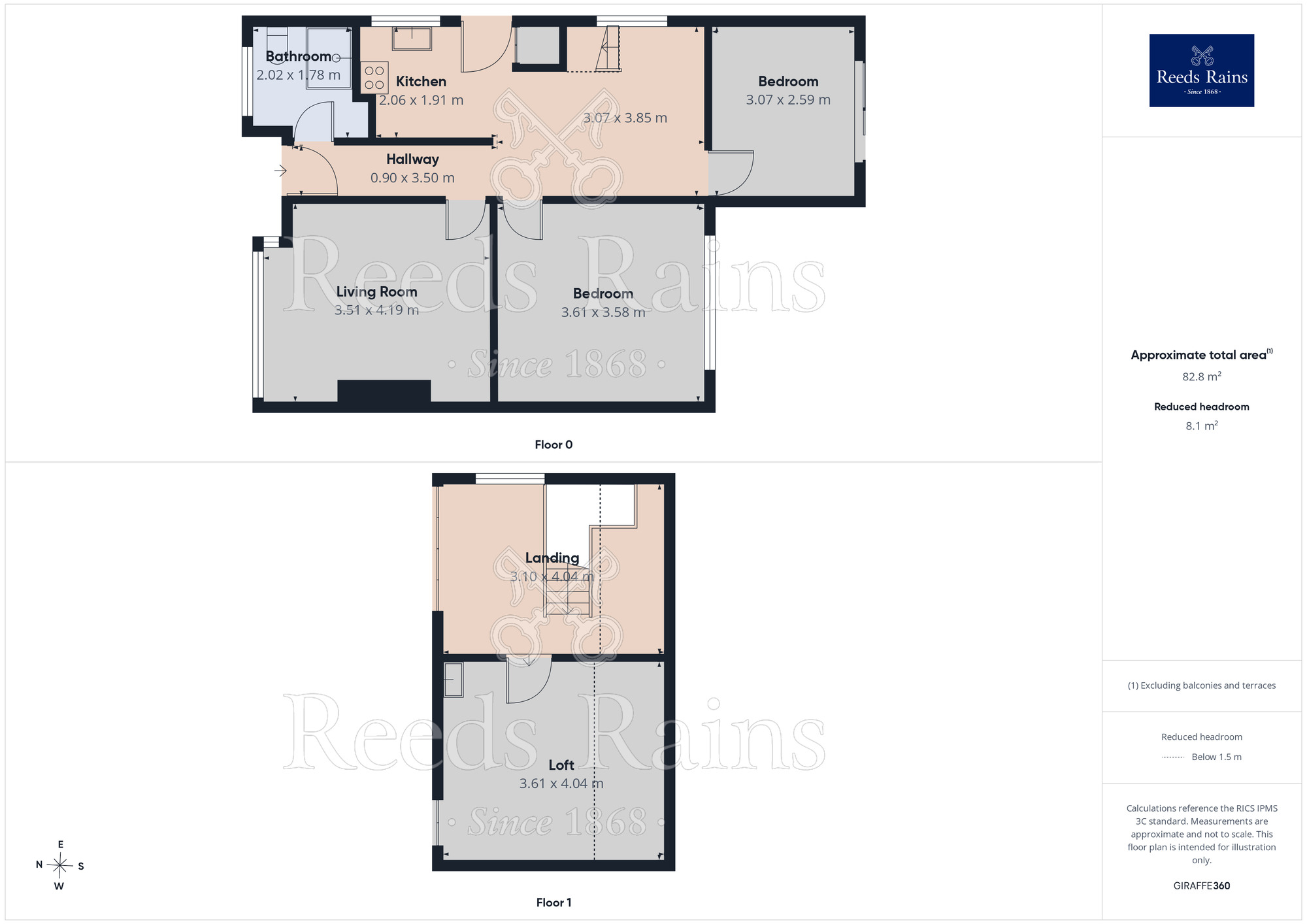 Floorplan of 2 bedroom Semi Detached Bungalow for sale, Mazebrook Crescent, Gomersal, West Yorkshire, BD19