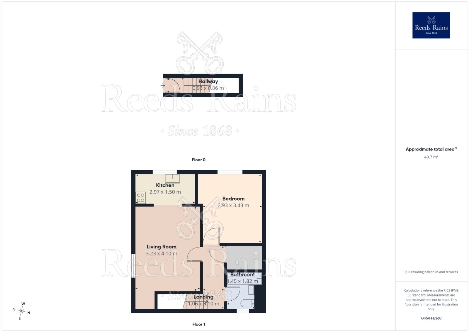 Floorplan of 1 bedroom Flat for sale, Scholes Lane, Scholes, West Yorkshire, BD19