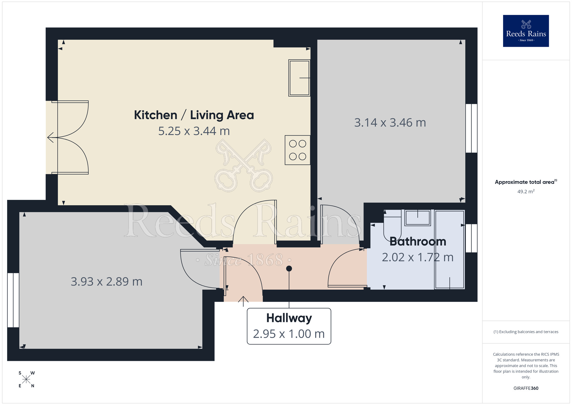 Floorplan of 2 bedroom Flat to rent, Lemans Drive, Dewsbury, West Yorkshire, WF13