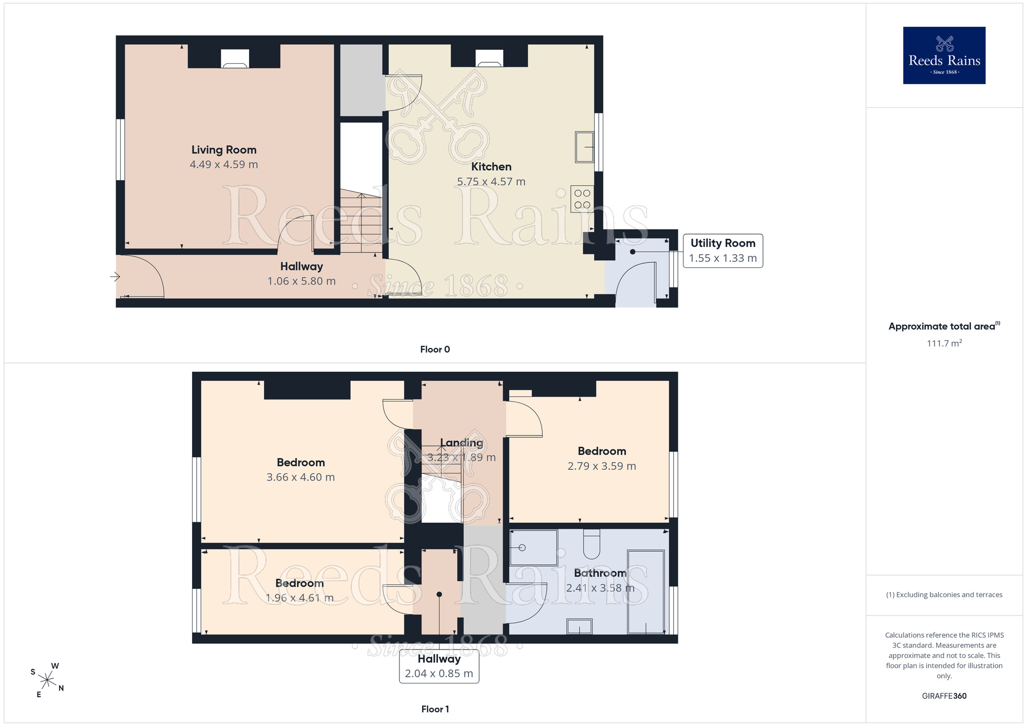 Floorplan of 3 bedroom Mid Terrace House for sale, Whitechapel Road, Cleckheaton, West Yorkshire, BD19