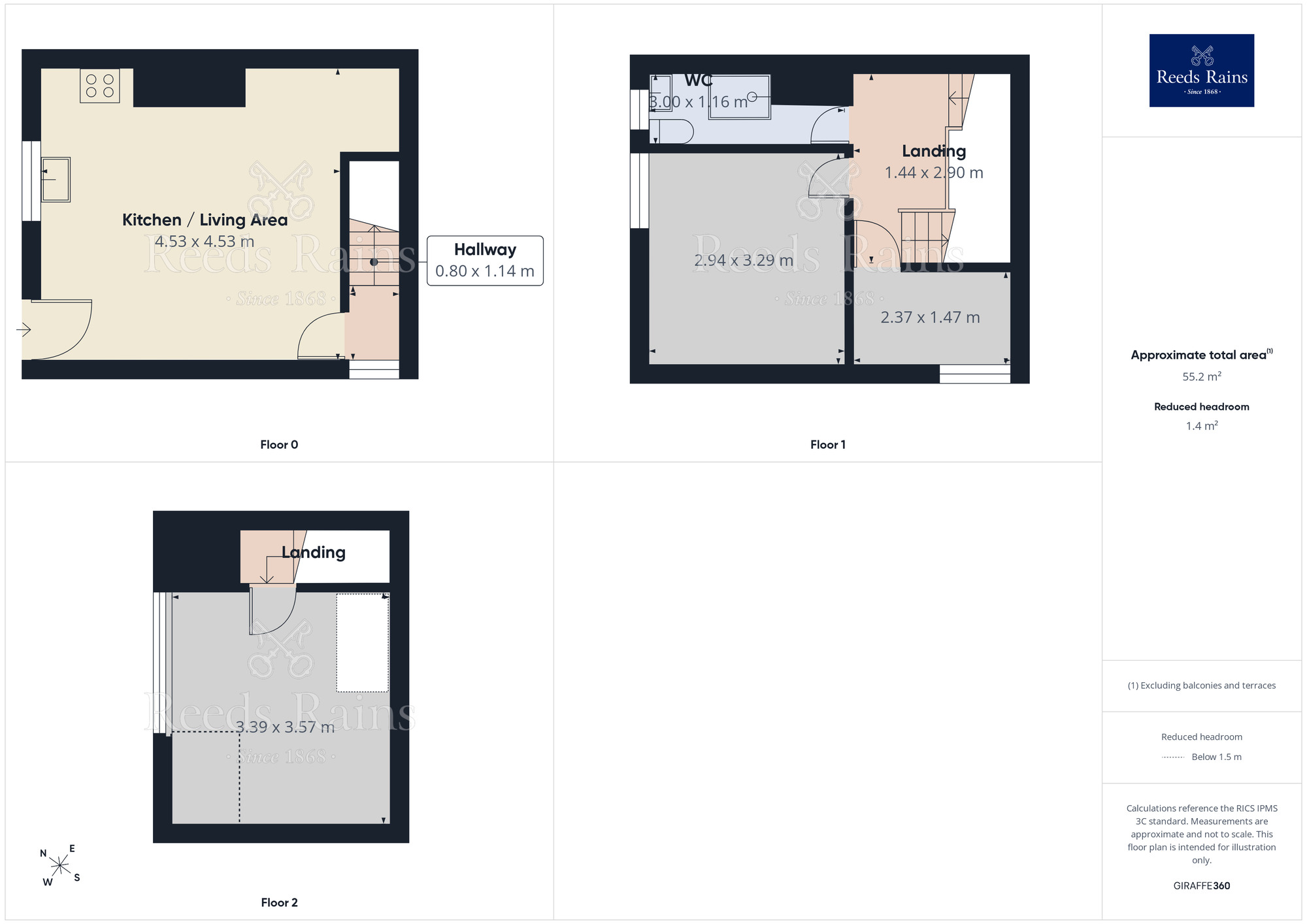 Floorplan of 3 bedroom End Terrace House for sale, North Bank Road, Batley, West Yorkshire, WF17