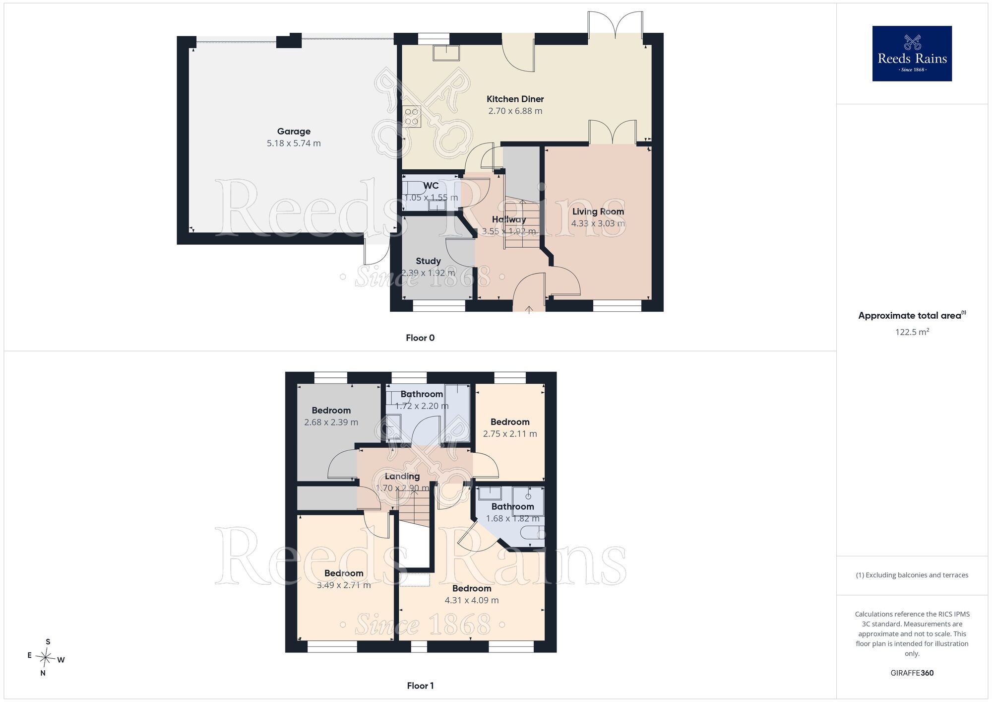 Floorplan of 4 bedroom Detached House for sale, Woodlock Close, Ferndale, Huddersfield, West Yorkshire, HD2