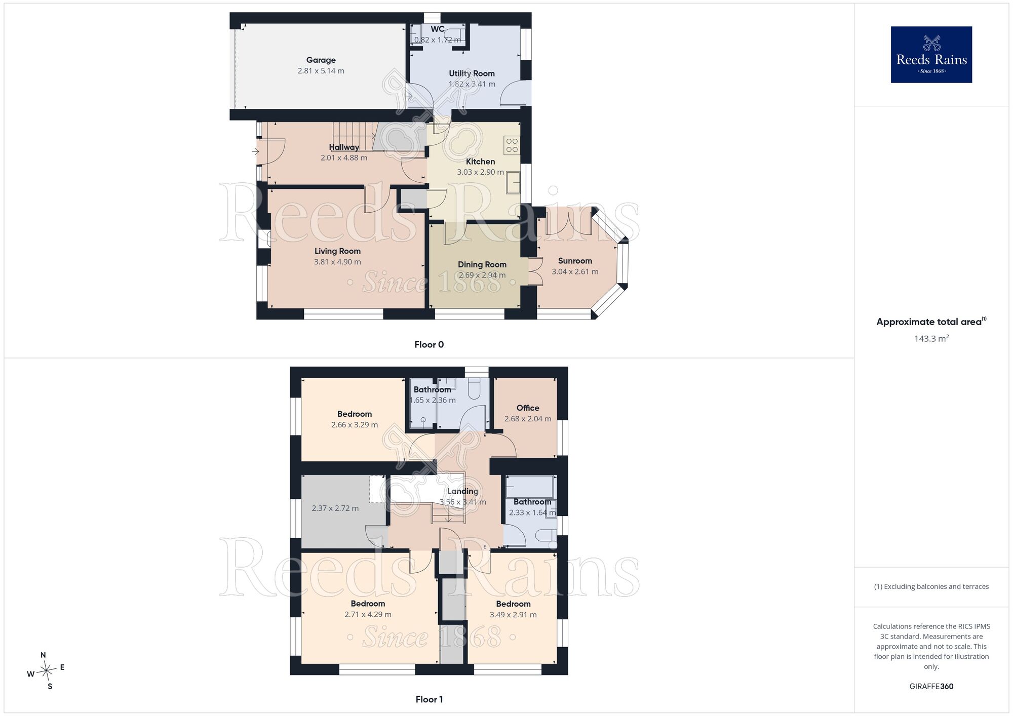 Floorplan of 5 bedroom Detached House for sale, Salisbury Road, Scholes, West Yorkshire, BD19