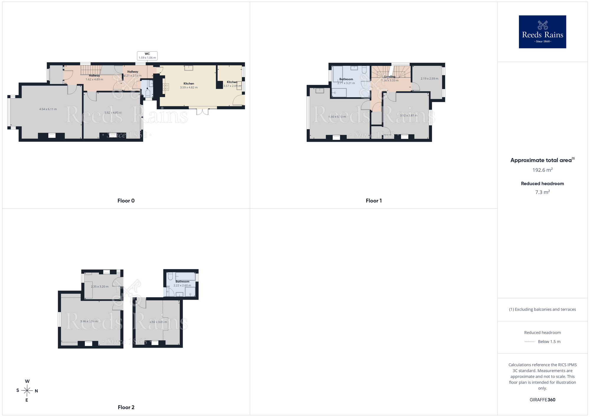 Floorplan of 6 bedroom Semi Detached House to rent, Whitcliffe Road, Cleckheaton, West Yorkshire, BD19