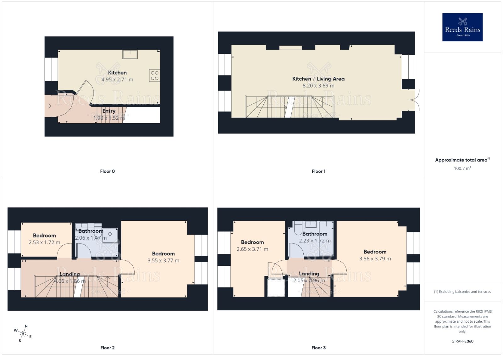Floorplan of 4 bedroom Mid Terrace House for sale, Brunswick Place, Heckmondwike, West Yorkshire, WF16