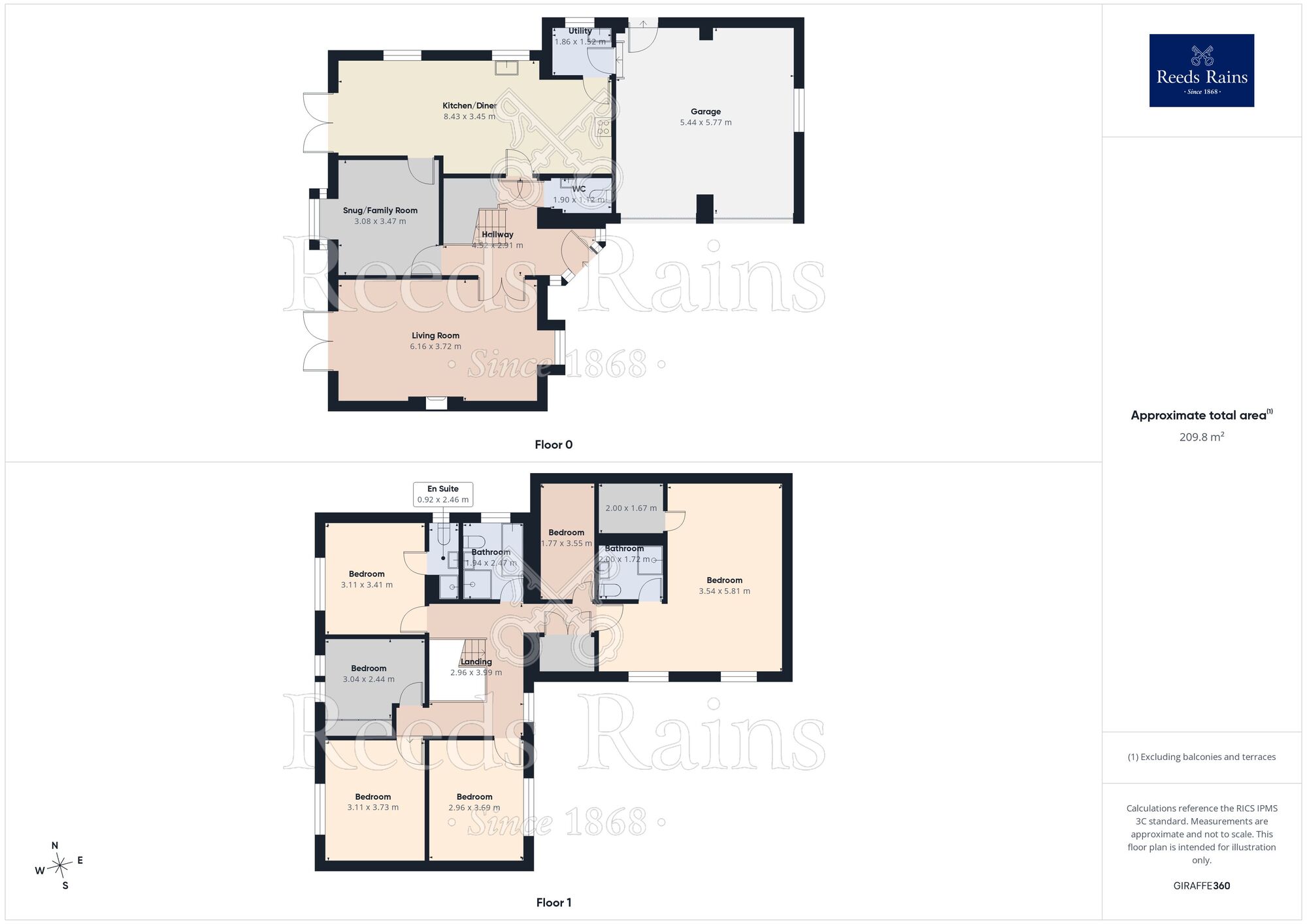 Floorplan of 6 bedroom Detached House for sale, Popeley Rise, Gomersal, West Yorkshire, BD19