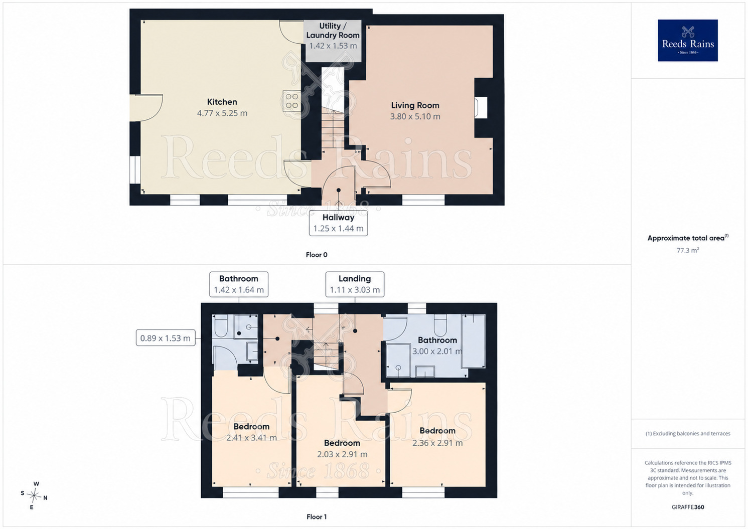 Floorplan of 3 bedroom End Terrace House to rent, Carr House Lane, Wyke, West Yorkshire, BD12