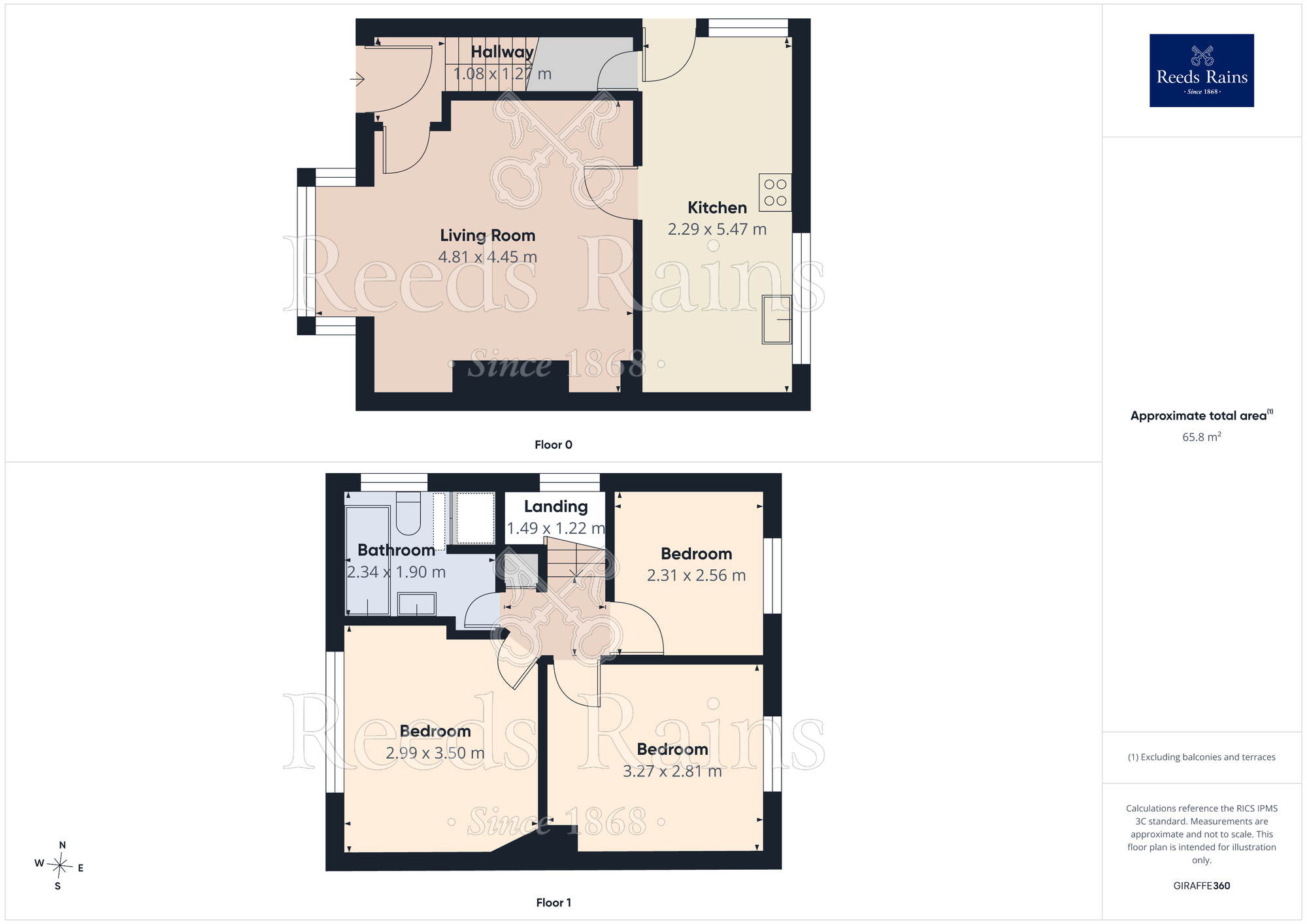 Floorplan of 3 bedroom Semi Detached House for sale, Griffe Head Crescent, Wyke, West Yorkshire, BD12