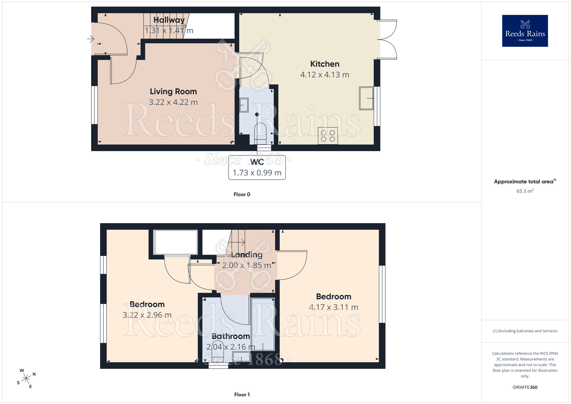 Floorplan of 2 bedroom End Terrace House for sale, Elderberry Rise, Soothill, West Yorkshire, WF17