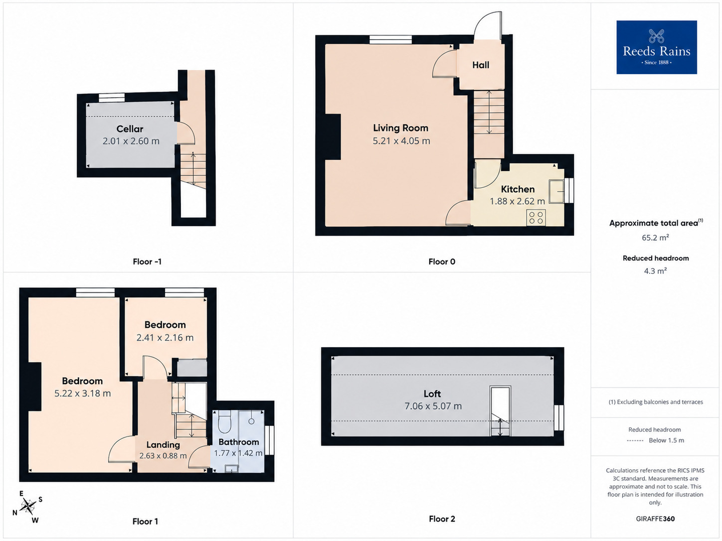 Floorplan of 2 bedroom House for sale, Union Road, Liversedge, West Yorkshire, WF15