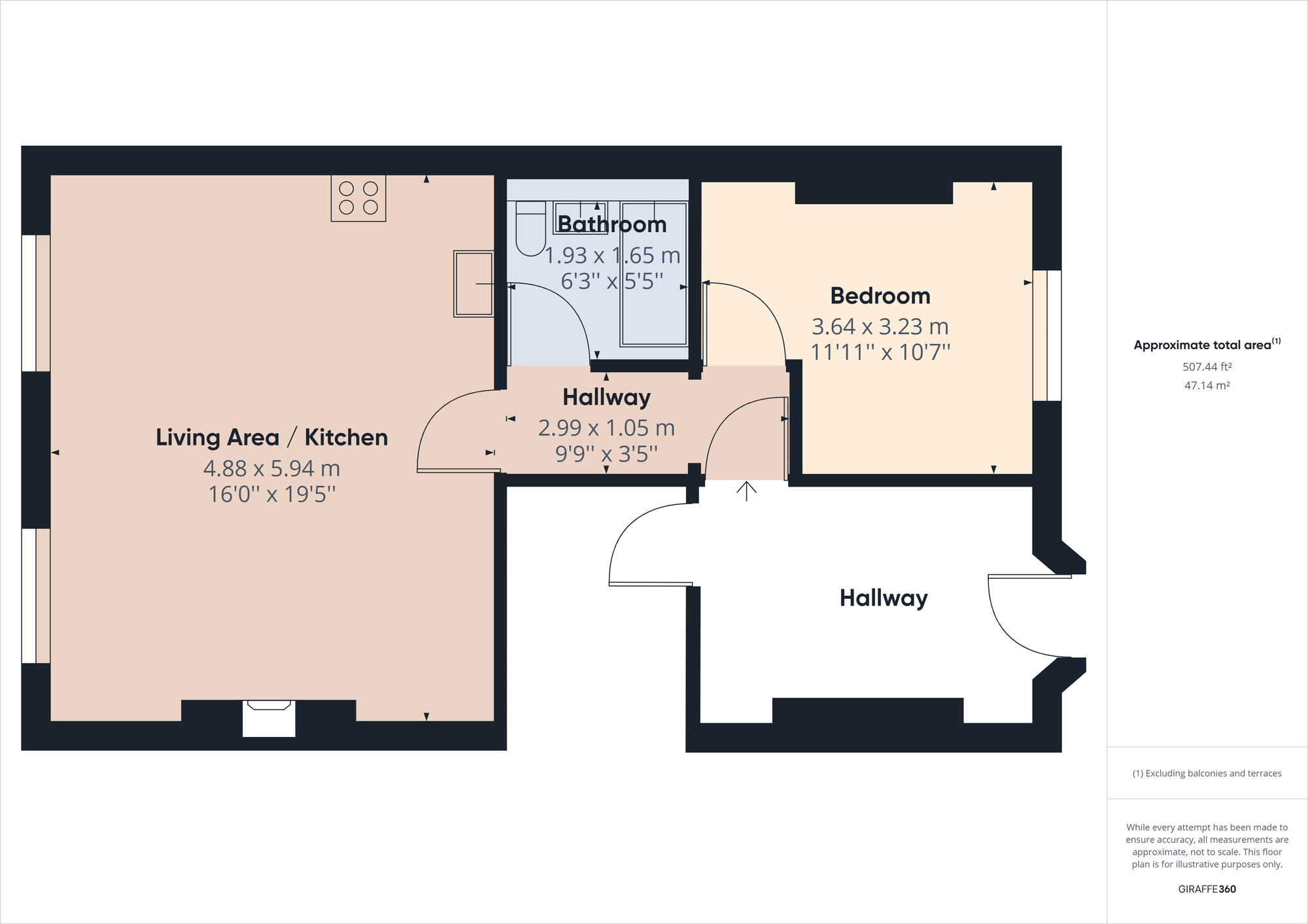 Floorplan of 1 bedroom Flat to rent, Old Church Road, Clevedon, Avon, BS21