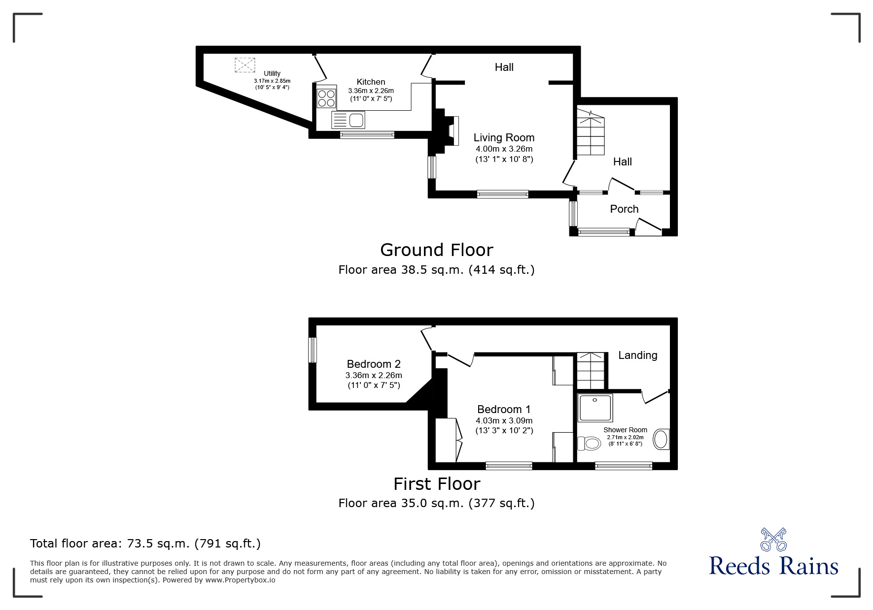 Floorplan of 2 bedroom End Terrace House to rent, Old Street, Clevedon, North Somerset, BS21