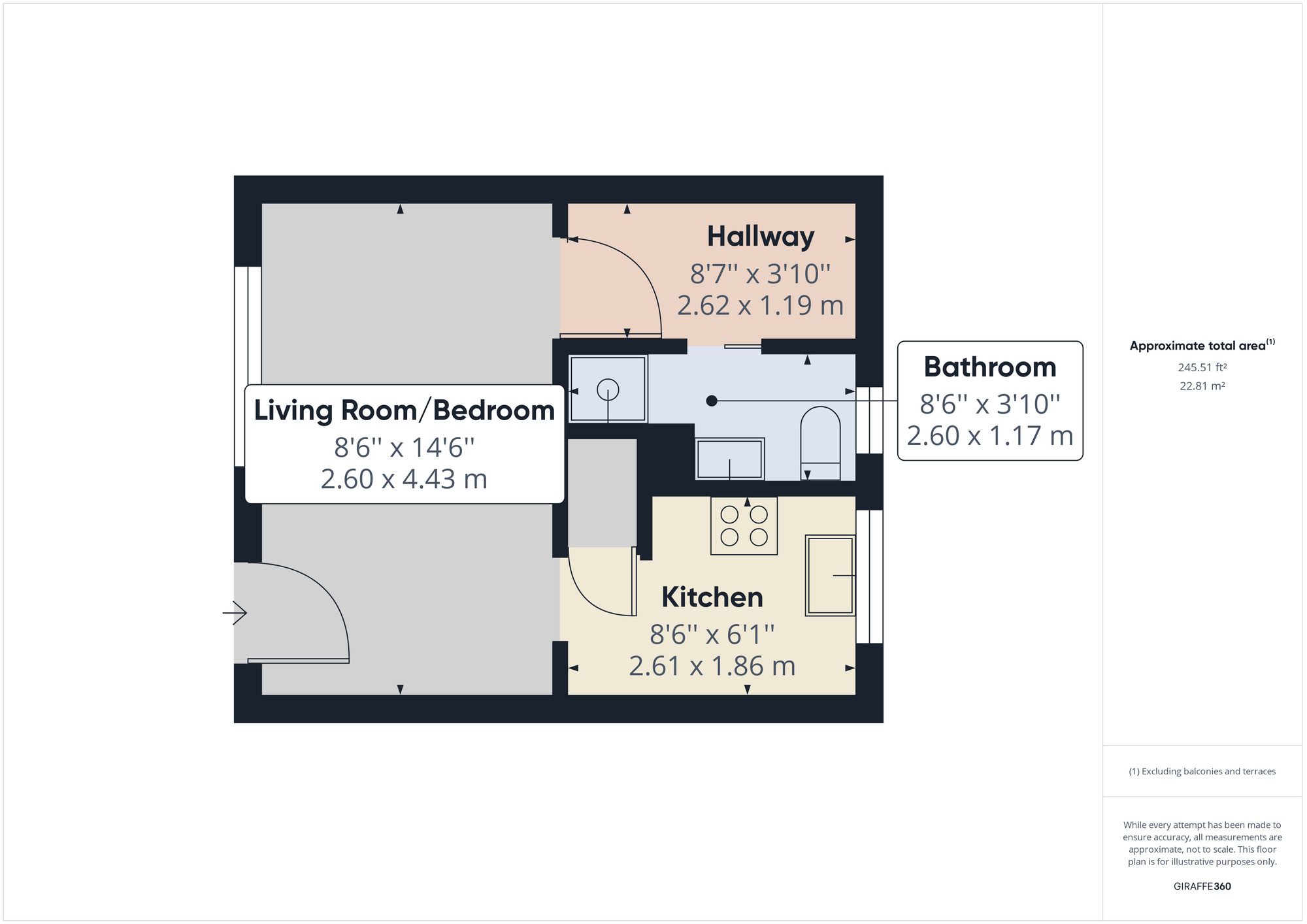 Floorplan of  Flat to rent, Oldfield, Clevedon, Avon, BS21