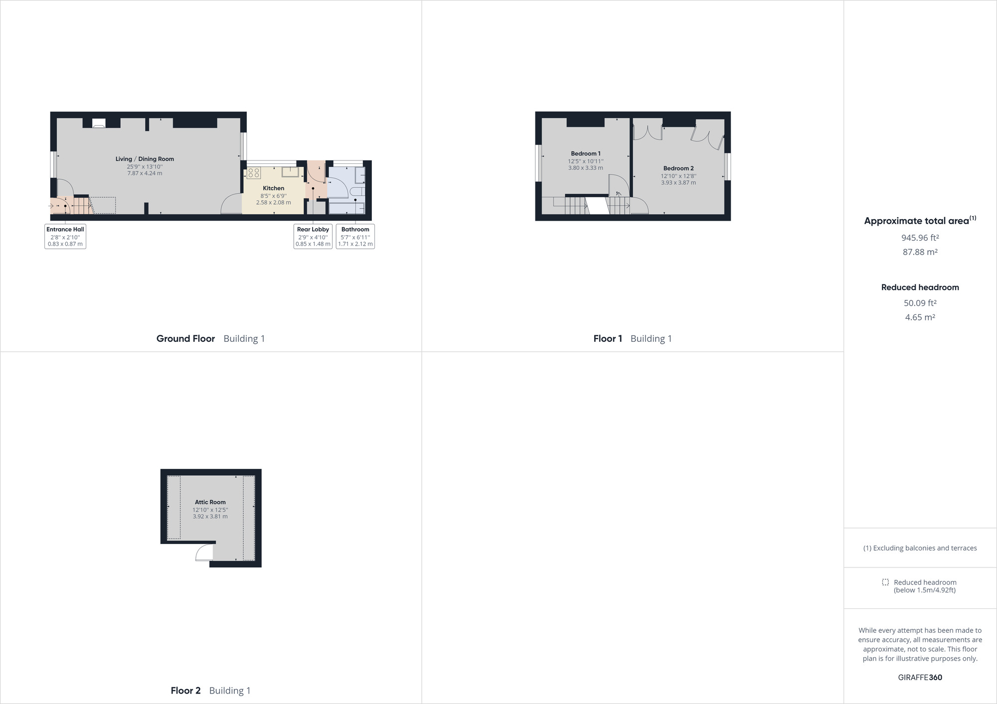 Floorplan of 2 bedroom Mid Terrace House to rent, Treefield Road, Clevedon, Avon, BS21