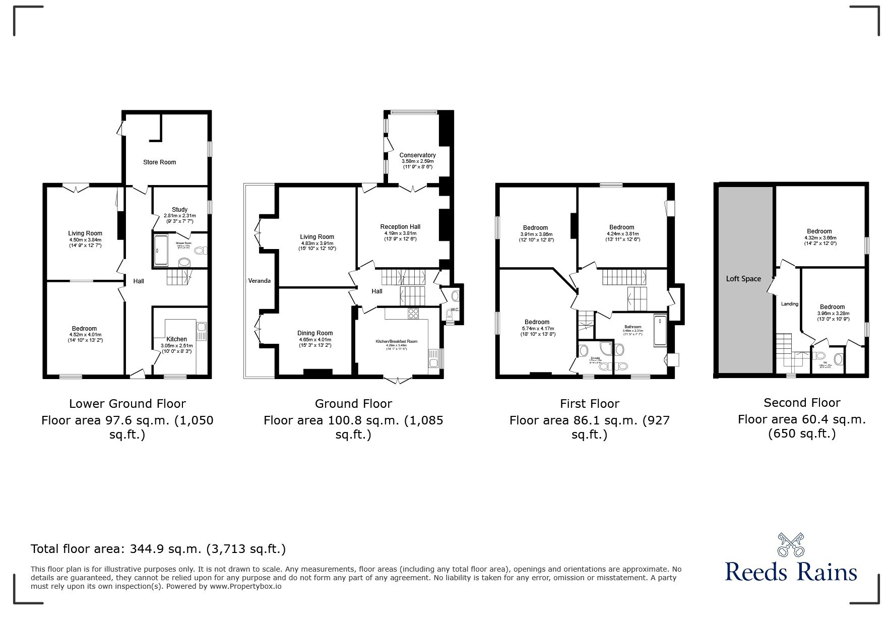 Floorplan of 6 bedroom Detached House for sale, Highdale Road, North Somerset, BS21