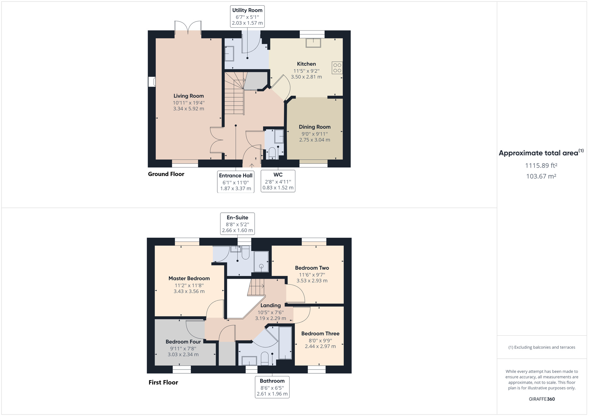 Floorplan of 4 bedroom Semi Detached House to rent, Phoenix Way, Portishead, Bristol, BS20