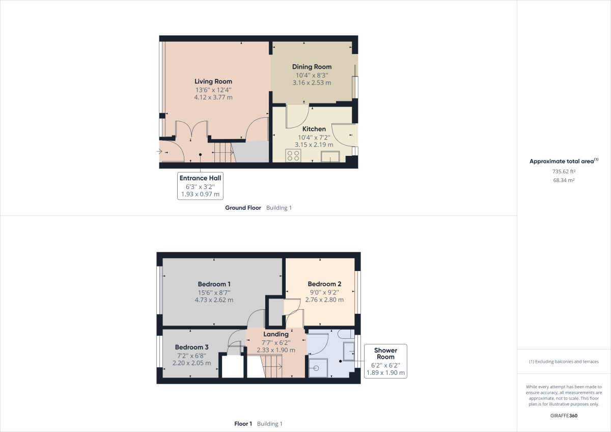 Floorplan of 3 bedroom Mid Terrace House to rent, Saxby Close, Clevedon, Avon, BS21