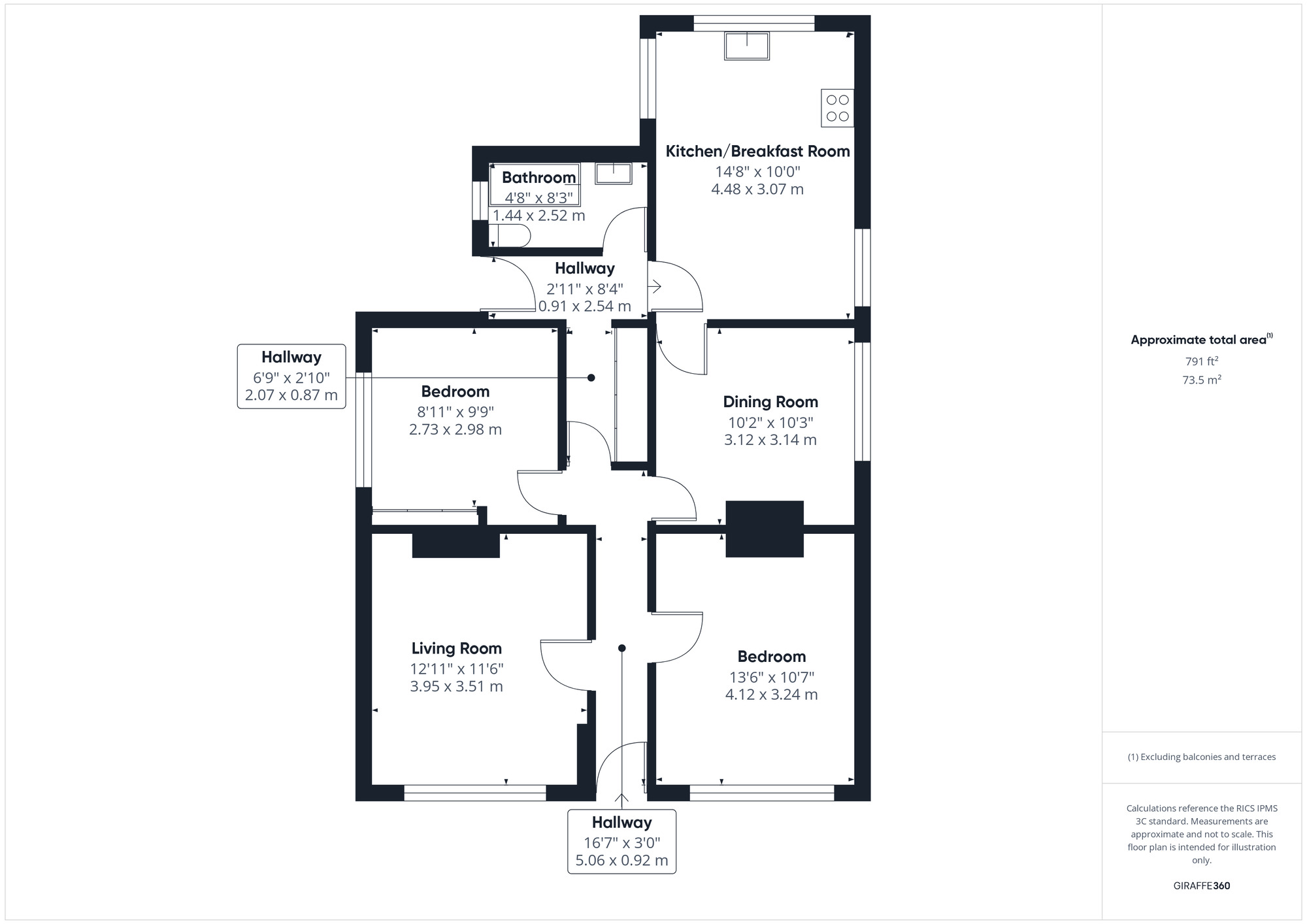 Floorplan of 2 bedroom Detached Bungalow for sale, Valley Road, Clevedon, North Somerset, BS21