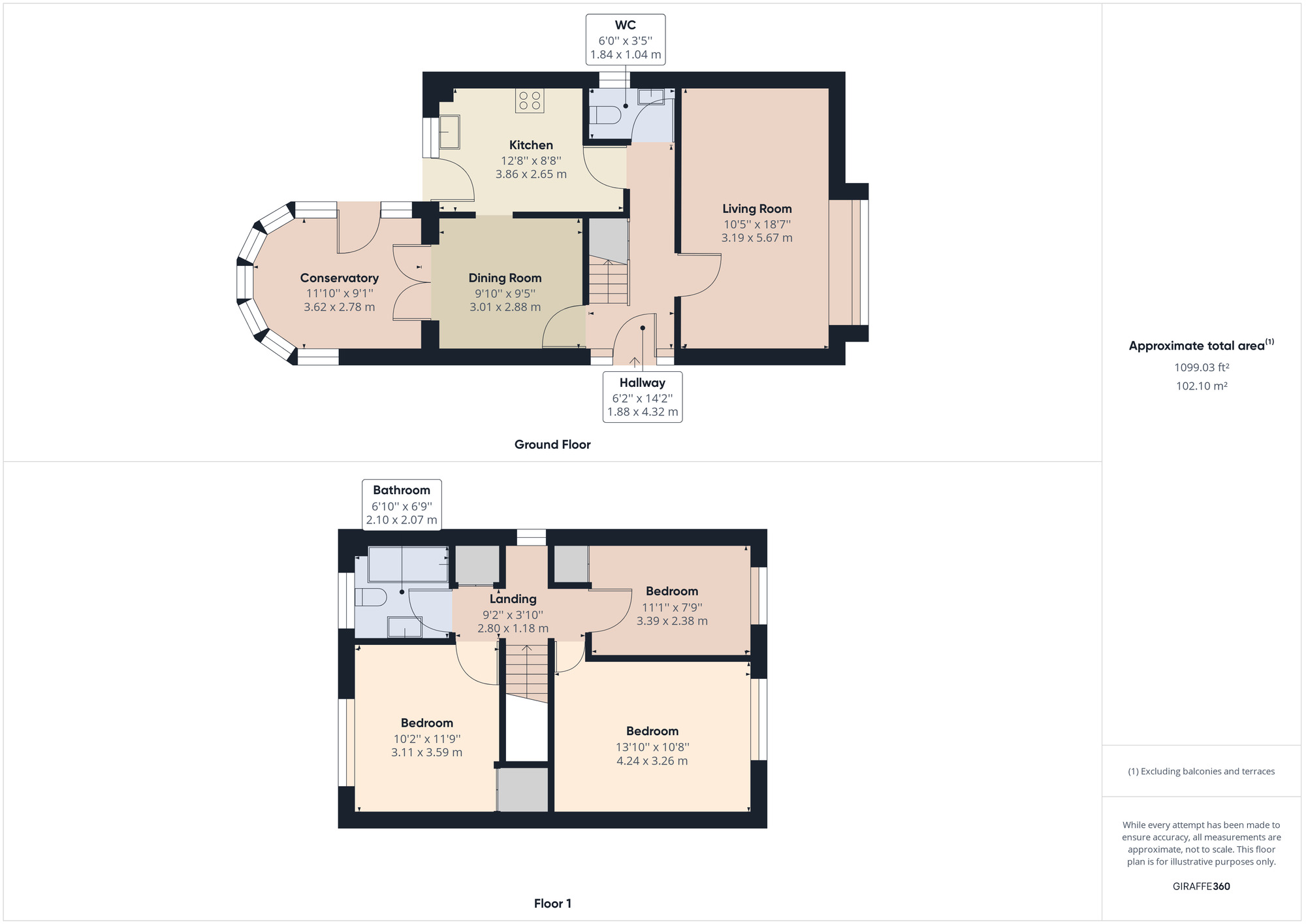 Floorplan of 3 bedroom Detached House for sale, Woodington Road, Clevedon, North Somerset, BS21