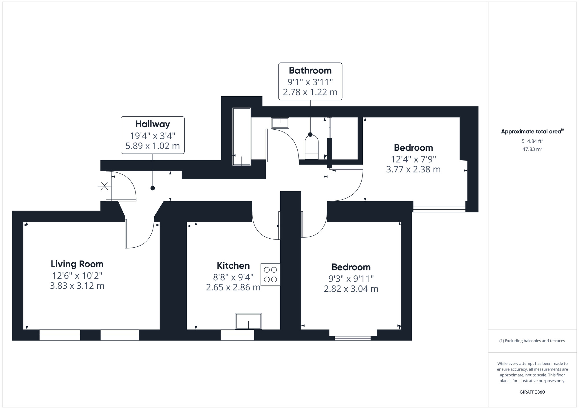 Floorplan of 2 bedroom  Flat for sale, Strode Road, Clevedon, North Somerset, BS21
