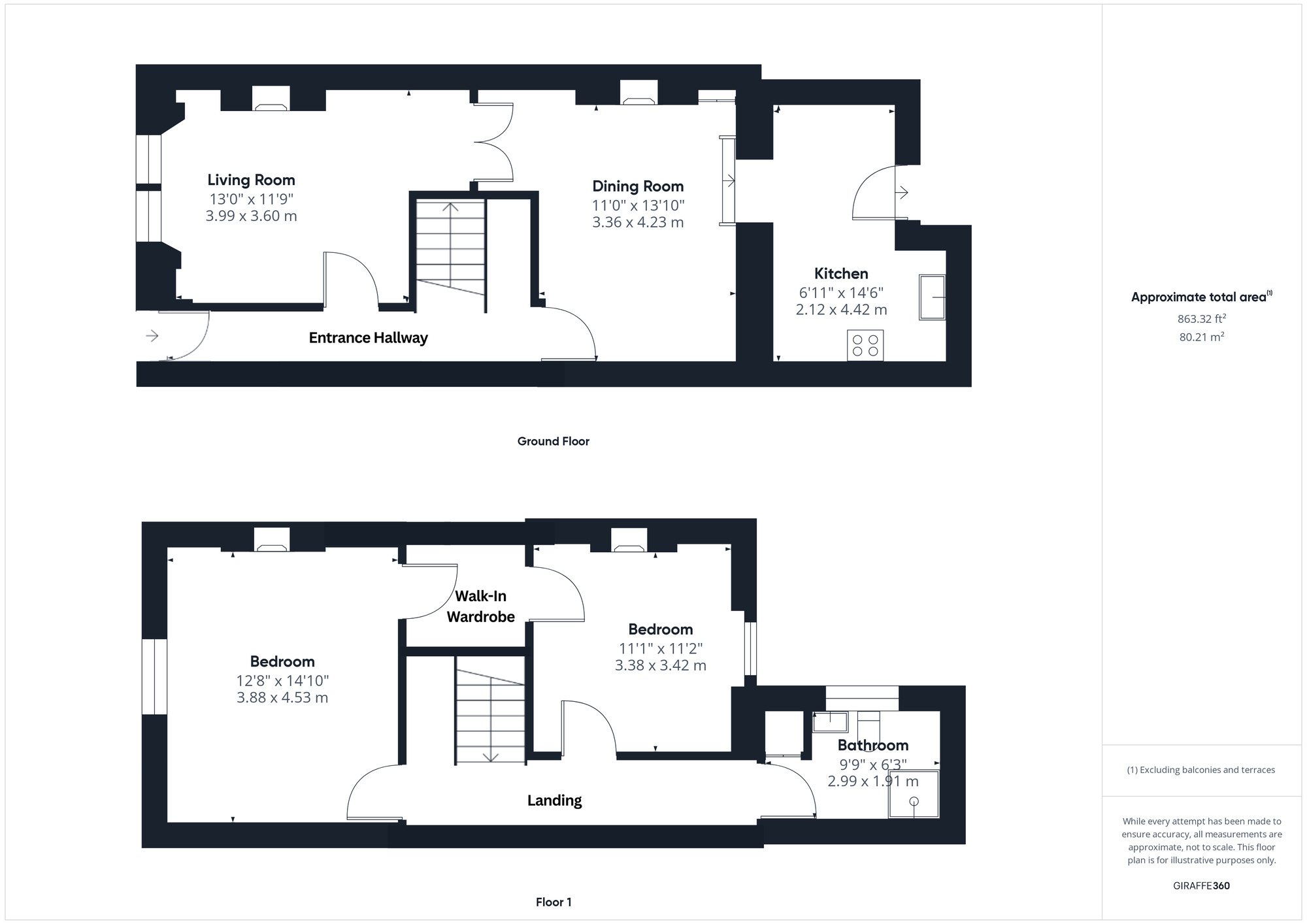 Floorplan of 2 bedroom  Property to rent, Highdale Road, Clevedon, North Somerset, BS21