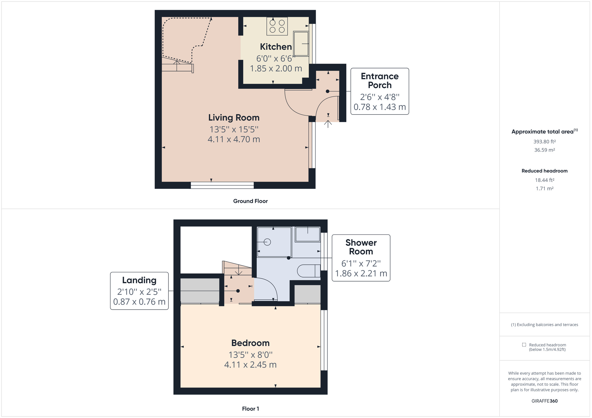 Floorplan of 1 bedroom End Terrace House to rent, Corner Croft, Clevedon, Somerset, BS21