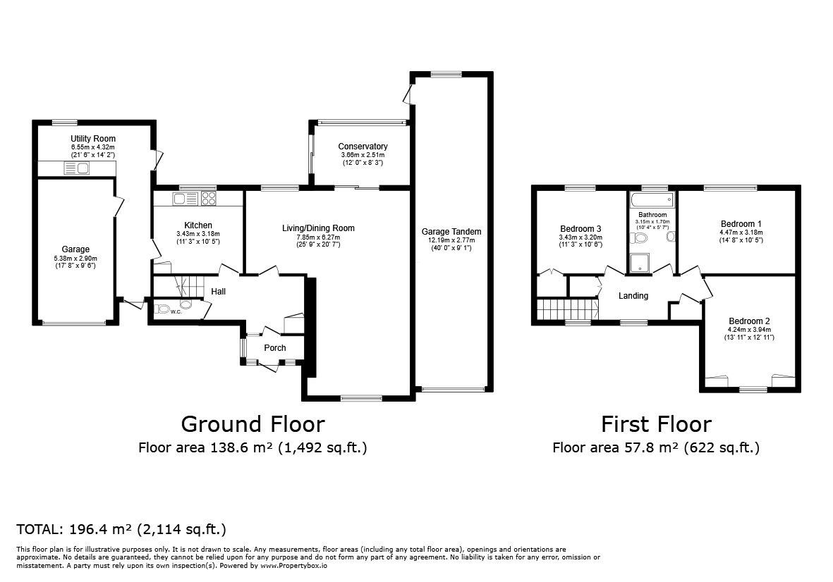 Floorplan of 3 bedroom Detached House for sale, Ham Lane, Kingston Seymour, North Somerset, BS21